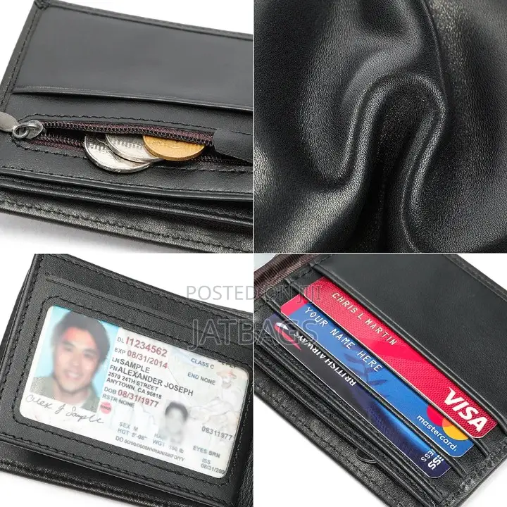 Black Leather Wallet (Free Delivery)