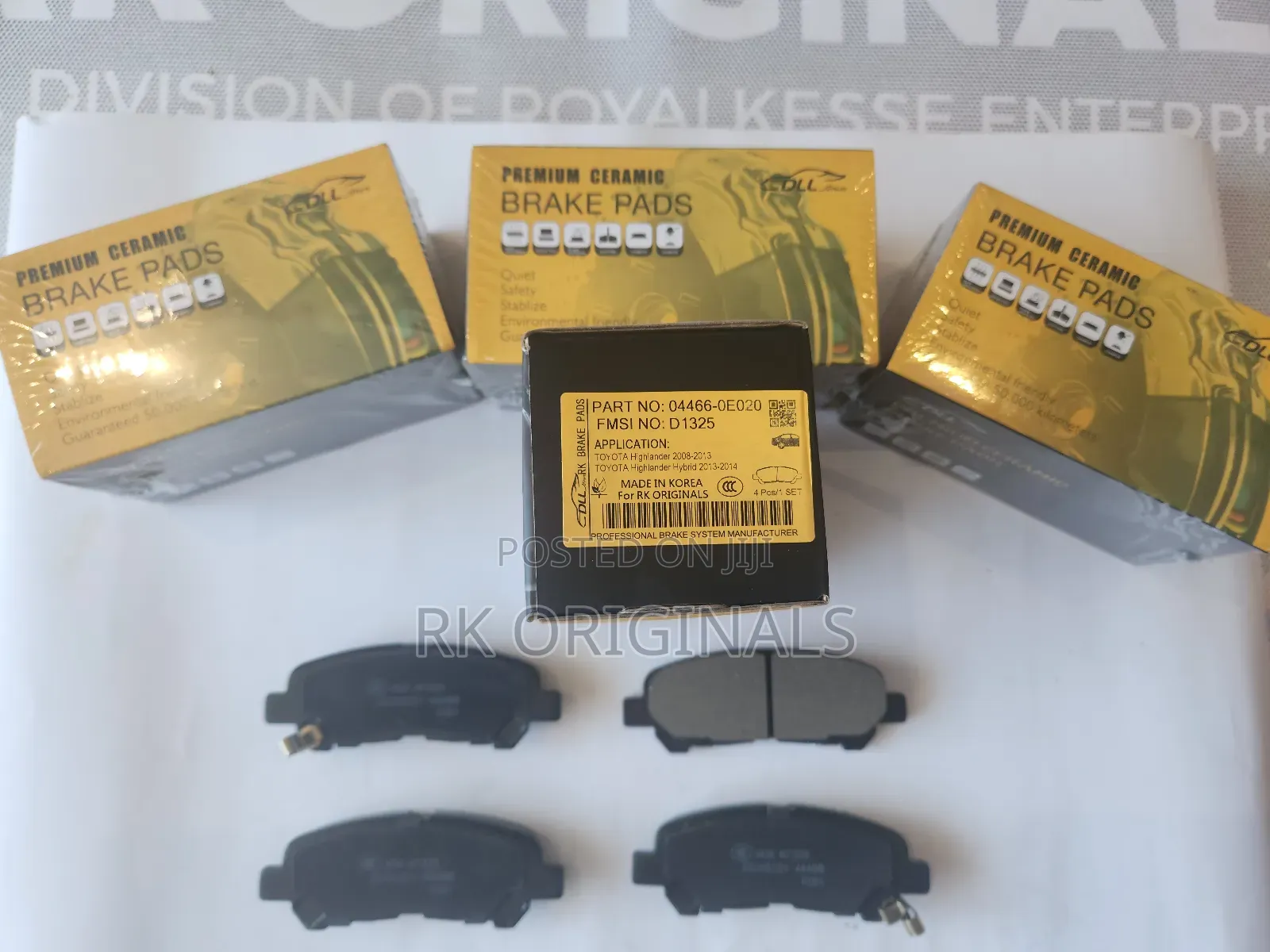 Toyota Highlander 	2008-2014
Ceramic Back Brake Pad