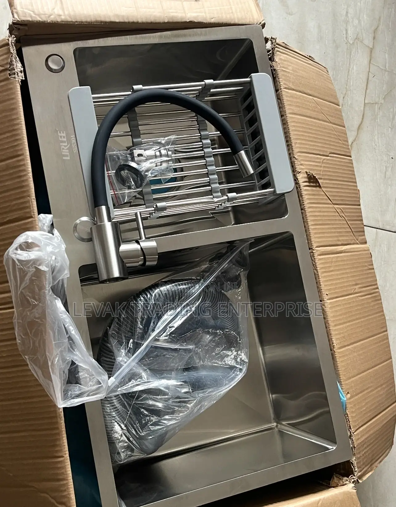 Silver Kitchen Sink - Armless Deep Sink