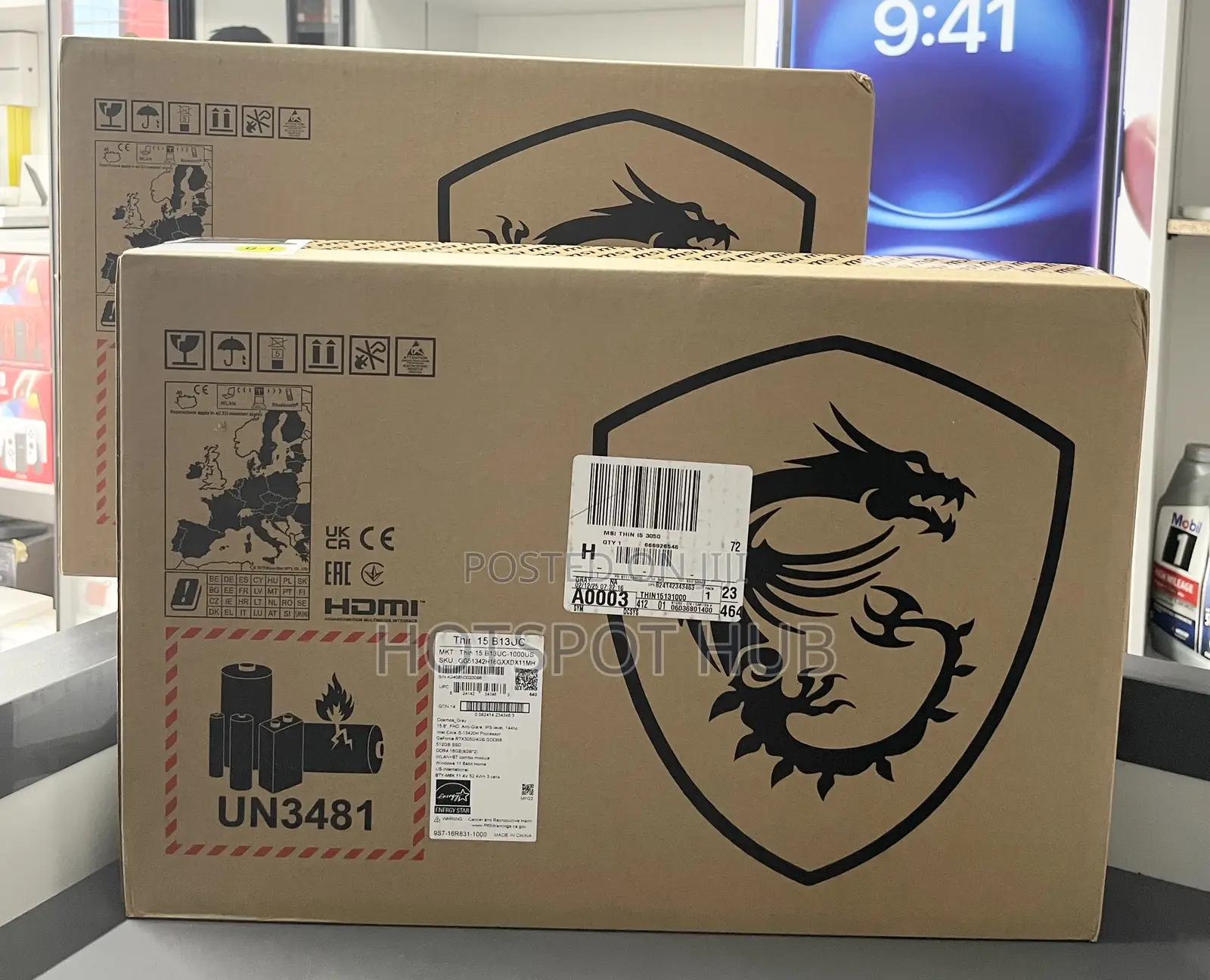 New Laptop MSI 16GB Intel Core I5 SSD 512GB