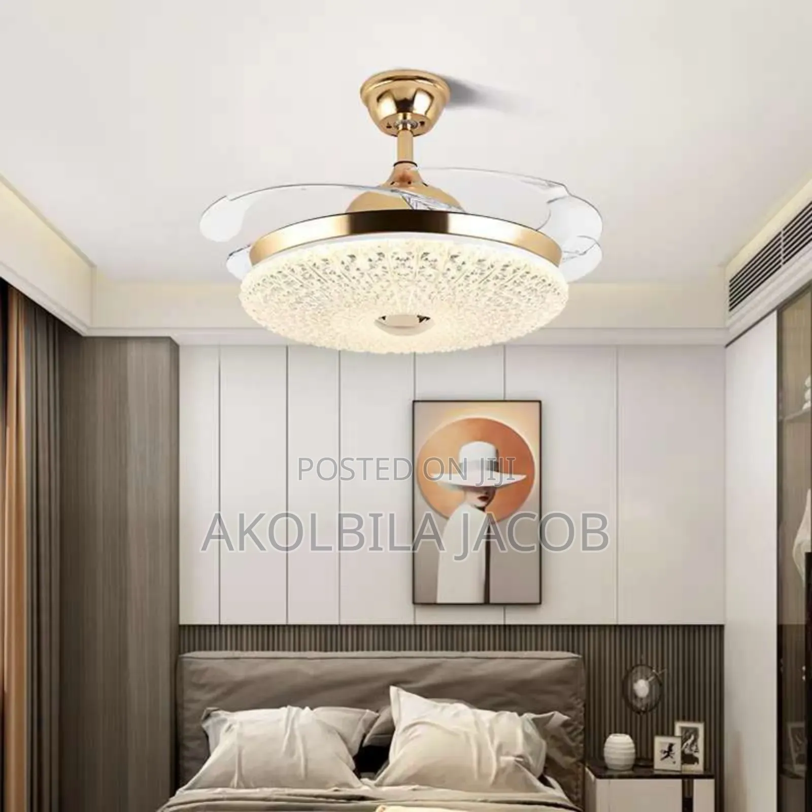 Celling Fan Light With Bluetooth Speaker