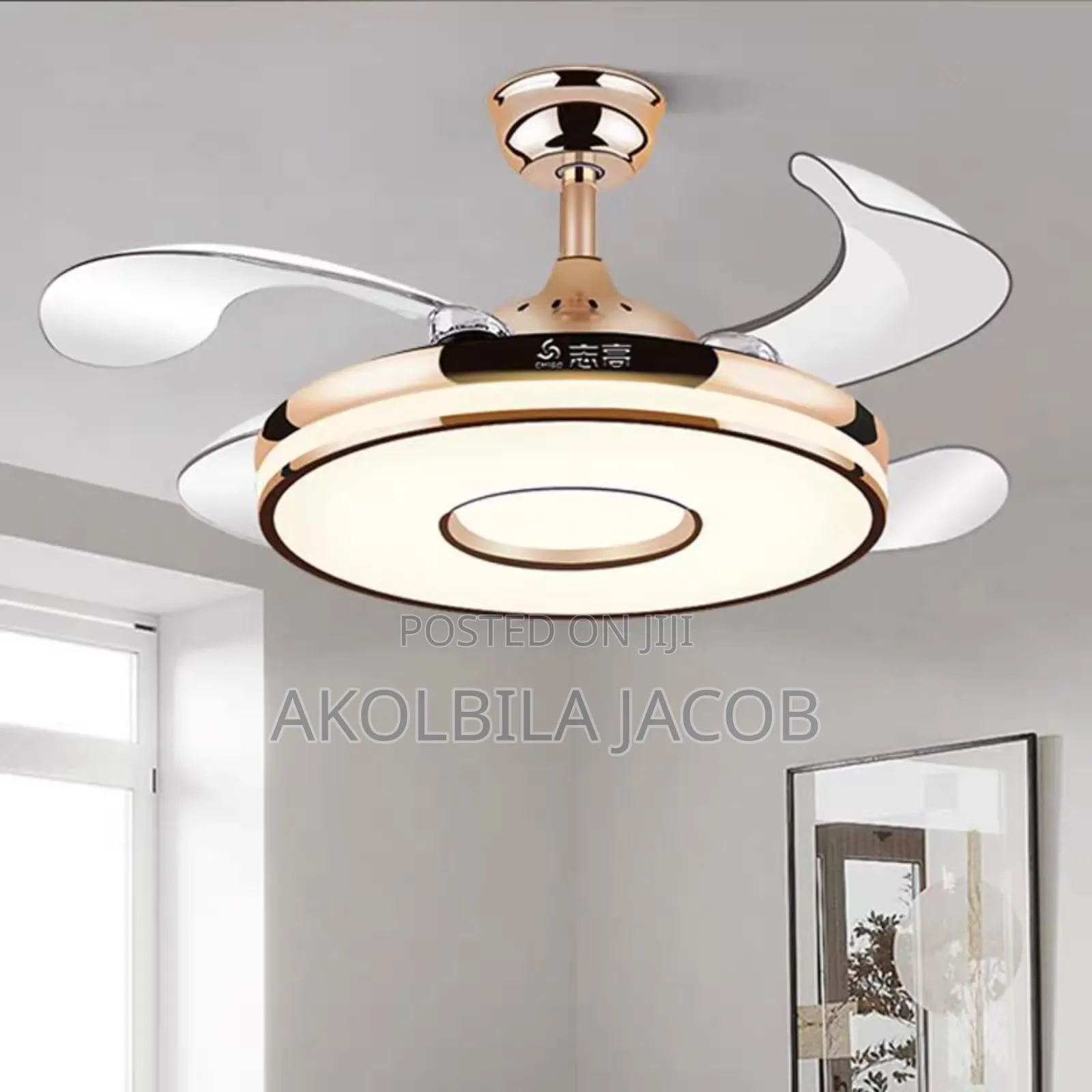 Celling Fan Light With Bluetooth Speaker
