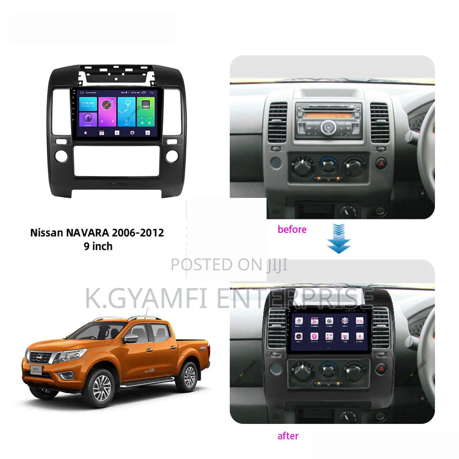 Quality Android Car Tape for Nissan Navara 2004 to 2012