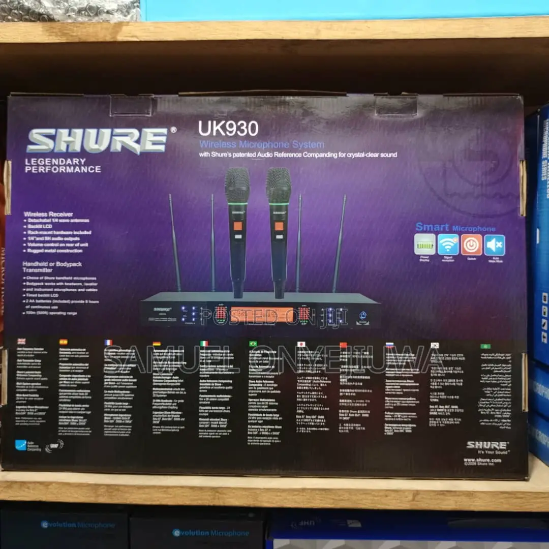 Shure Wireless Microphone U-930 (High Quality)