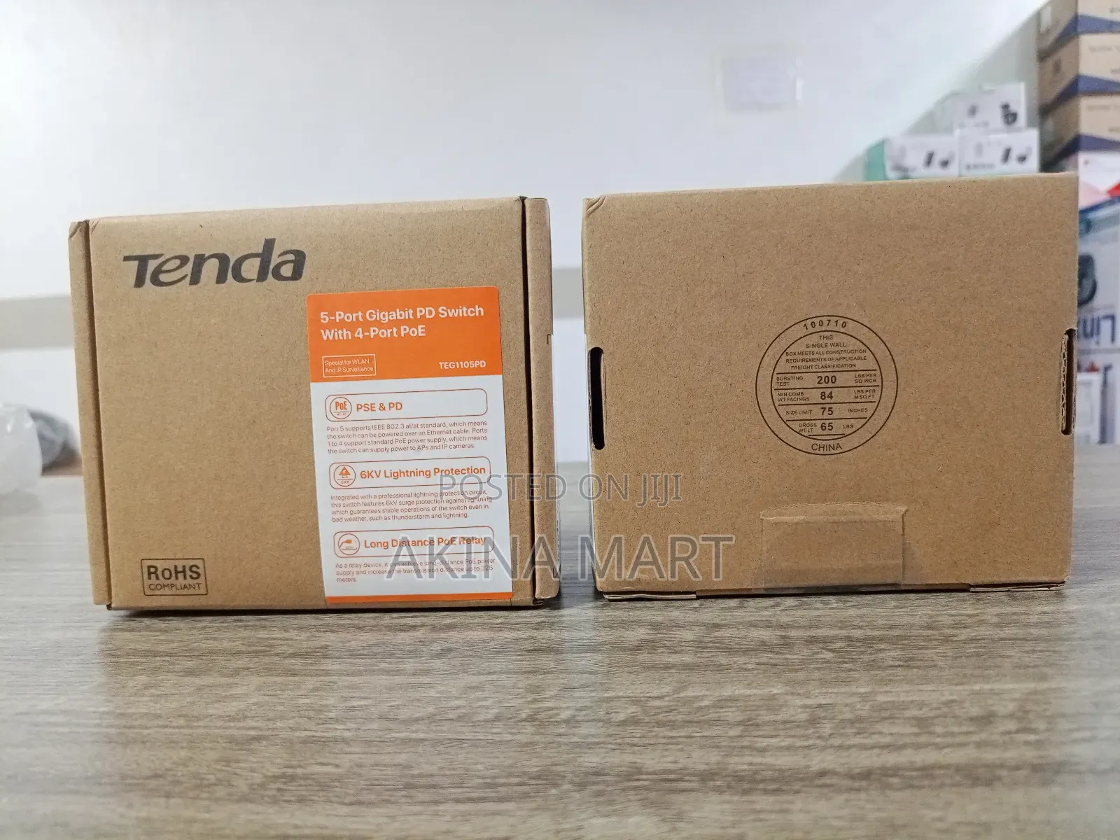 Tenda 5-Port Gigabit Pd Switch