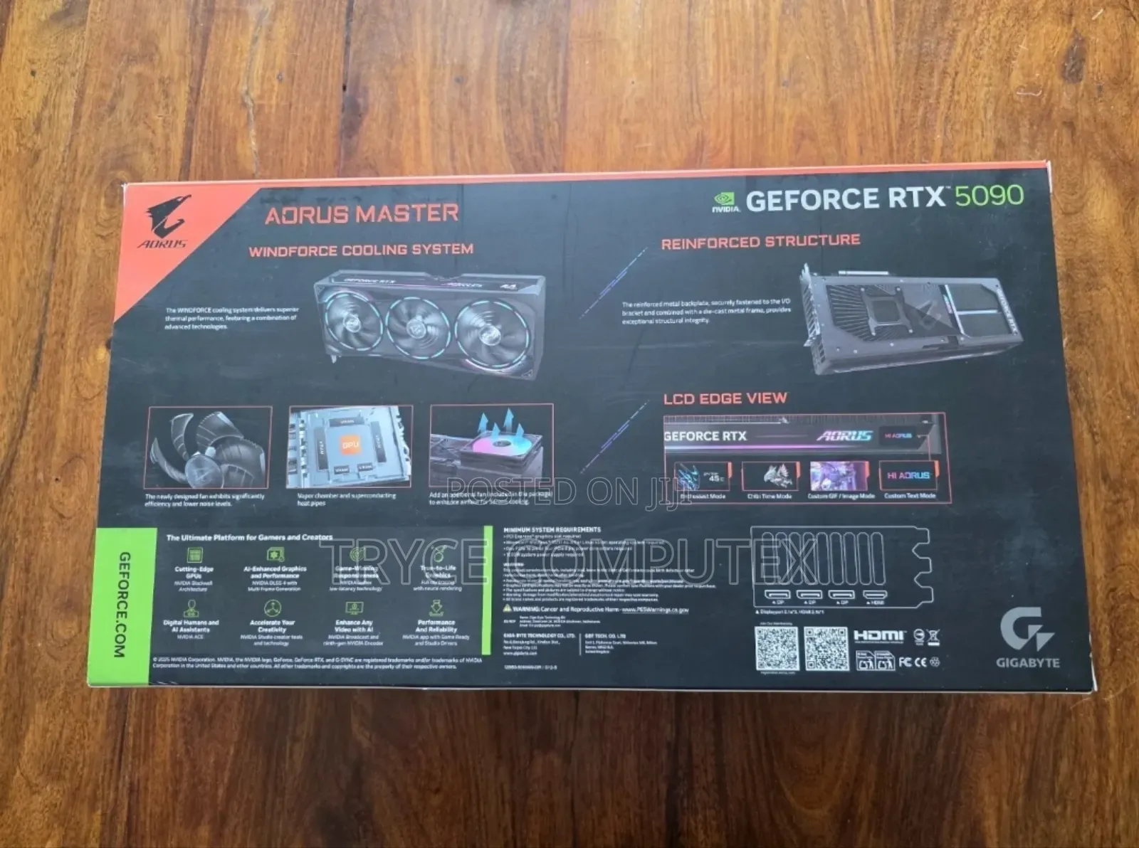 Nvidia Geforce RTX 5090 Aorus Master 32g Gddr7 Graphic Card