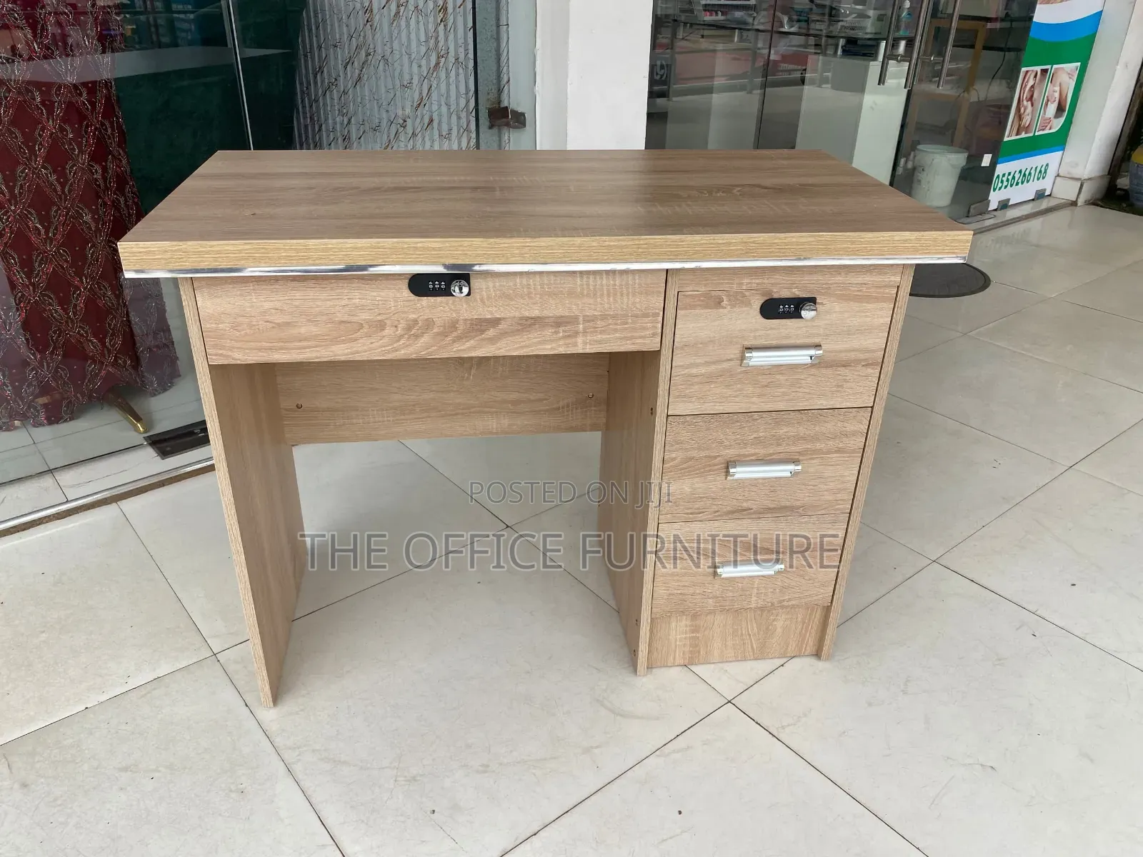Office Desk With Combination Lock(100cm)