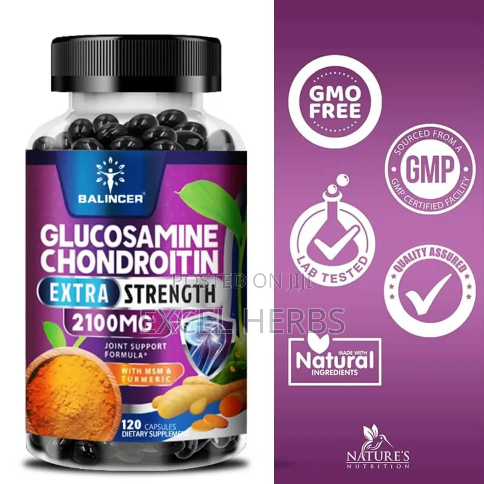 Chondroitin Glucosamine Turmeric for Knees Joint