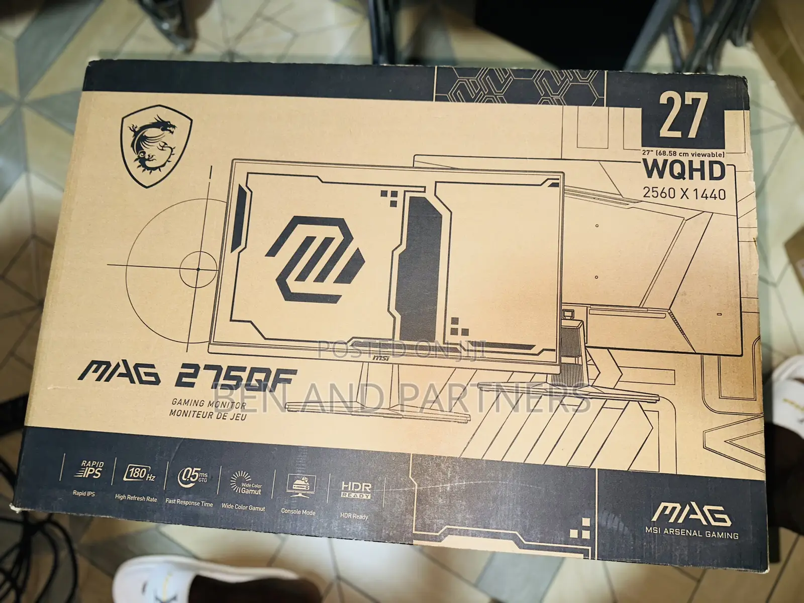 Msi Mag 27", Qhd, Ips, 0.5ms, Hdr Gaming Morning