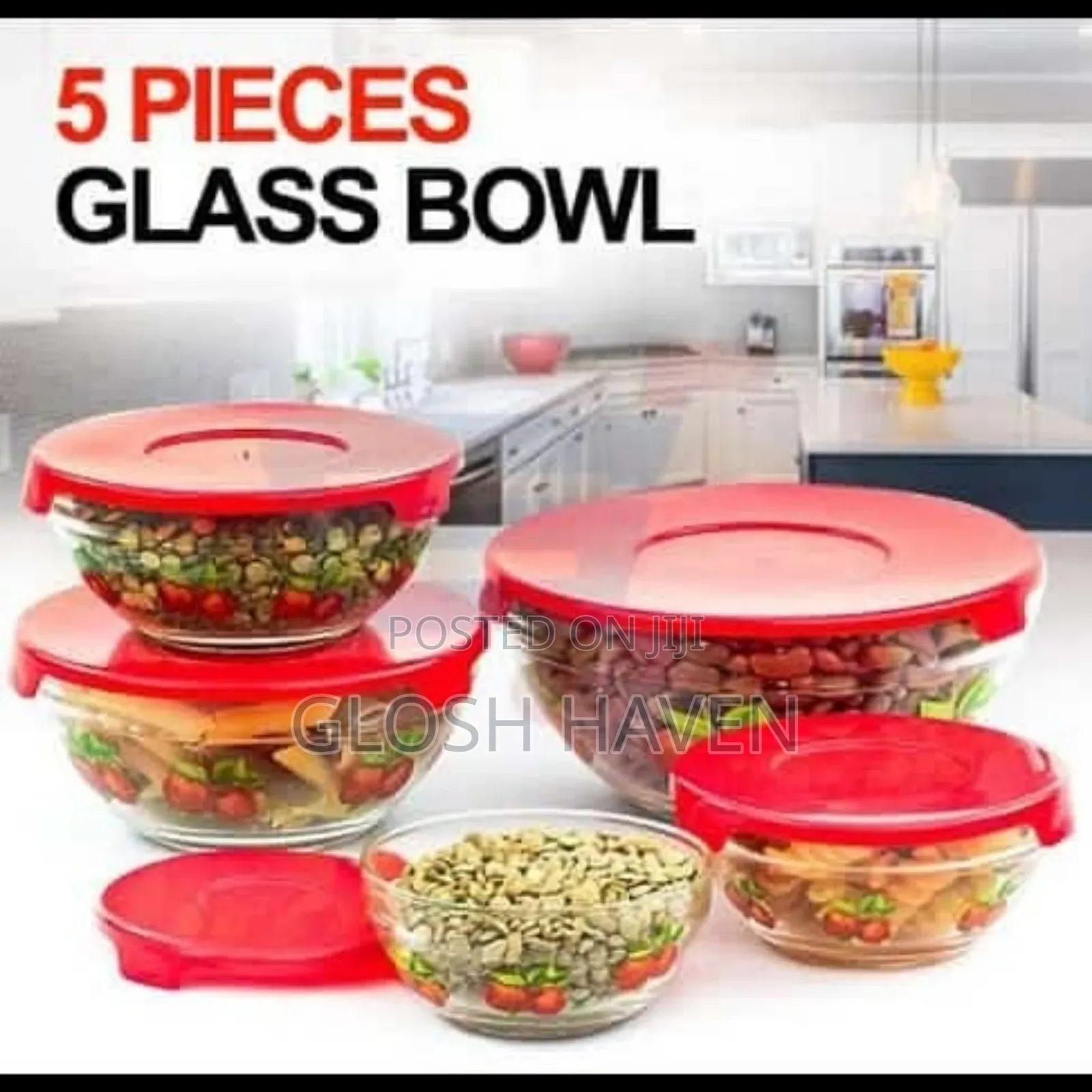 5pcs Glass Bowl