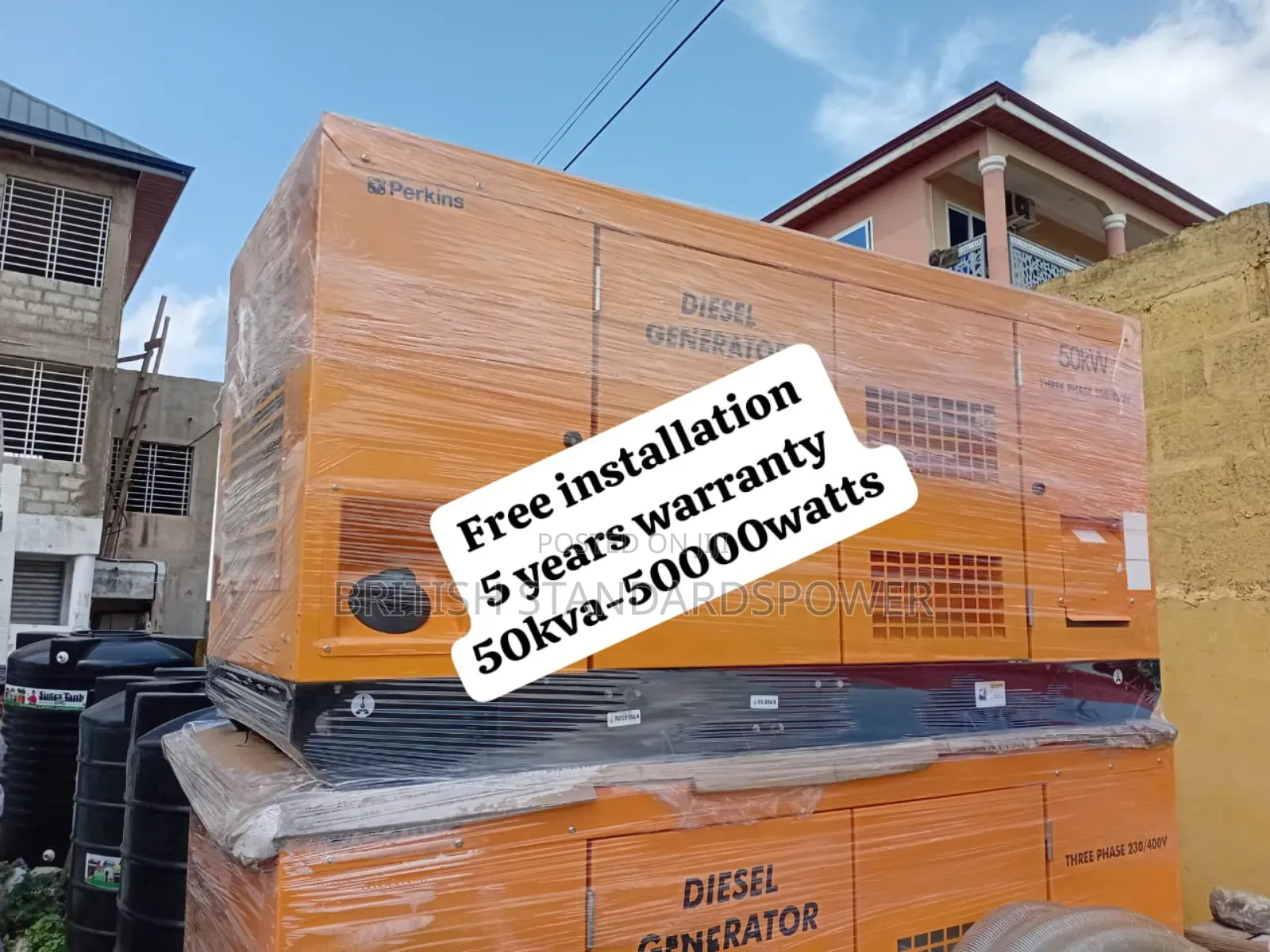 Supercharged 50kva Silent Diesel Generator