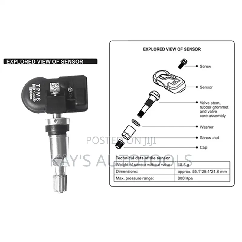 Universal Programmable Mx TPMS Sensor for Autel Machines