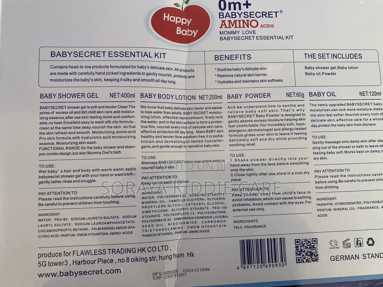 Baby Secret Professional Maternal and Infant Care Set