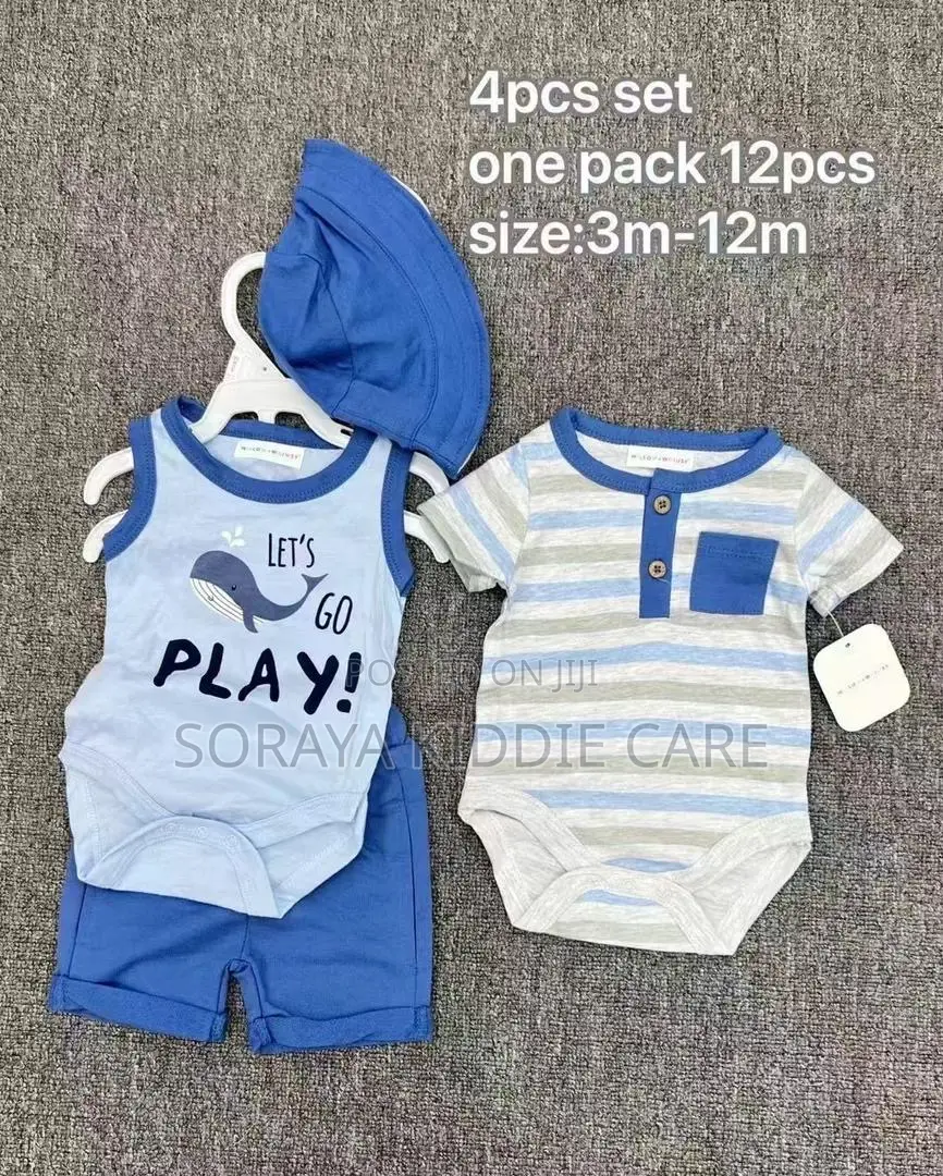 Baby Boys 4 Piece Dress Set