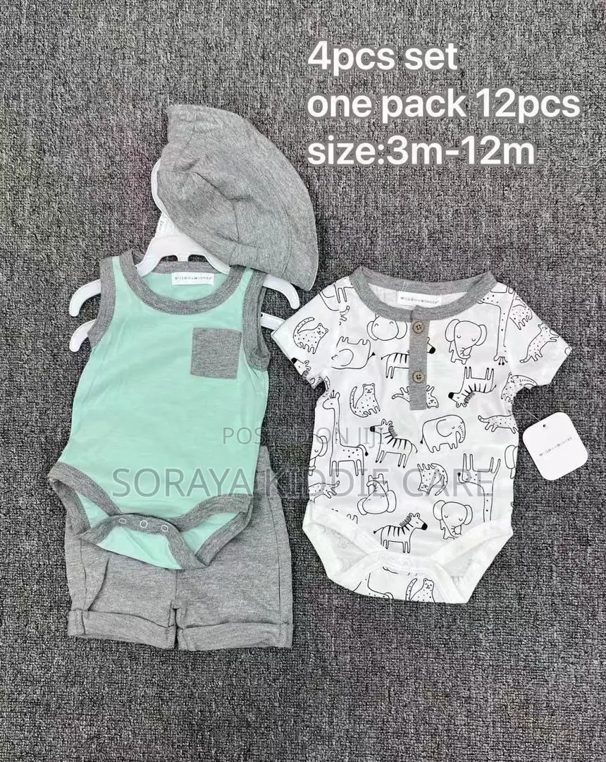 Baby Boys 4 Piece Dress Set