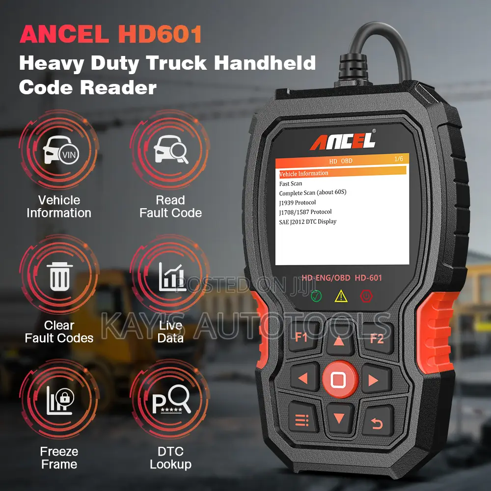 Ancel Hd601 Full System Car and Truck 12/24v Diagnostic Tool