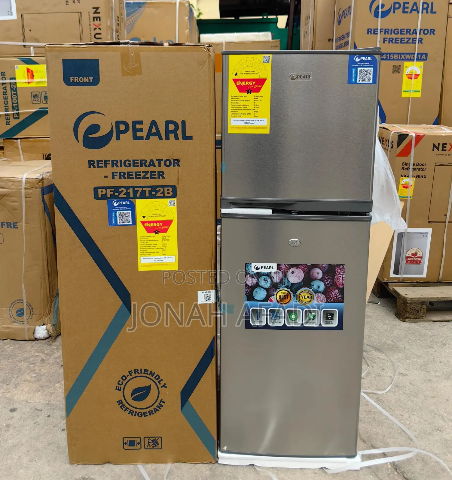 Pearl 138ltr Double Door Fridge Pf 20t