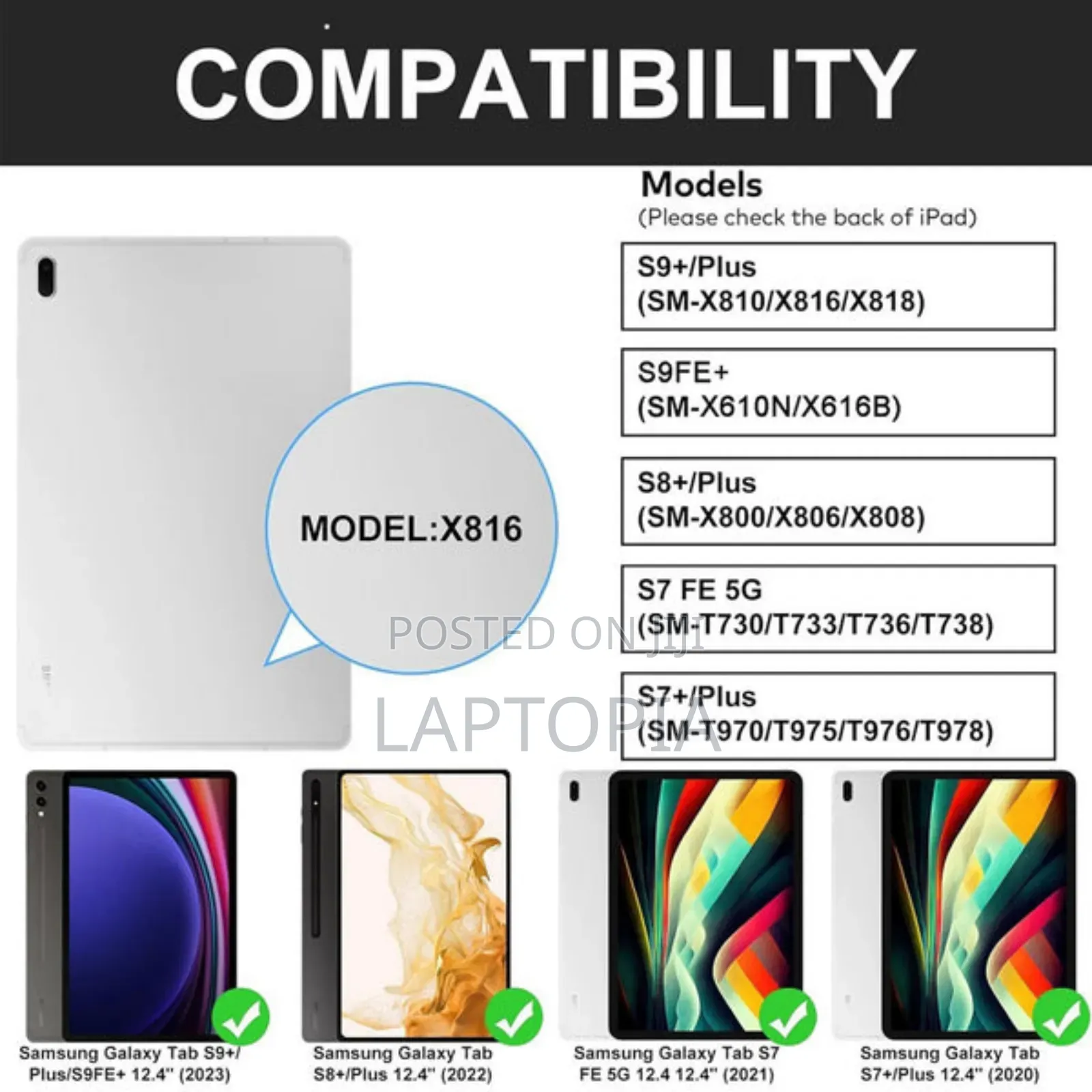 Samsung B S7plus/S7fe/S8plus/ S9plus Magic Keyboard