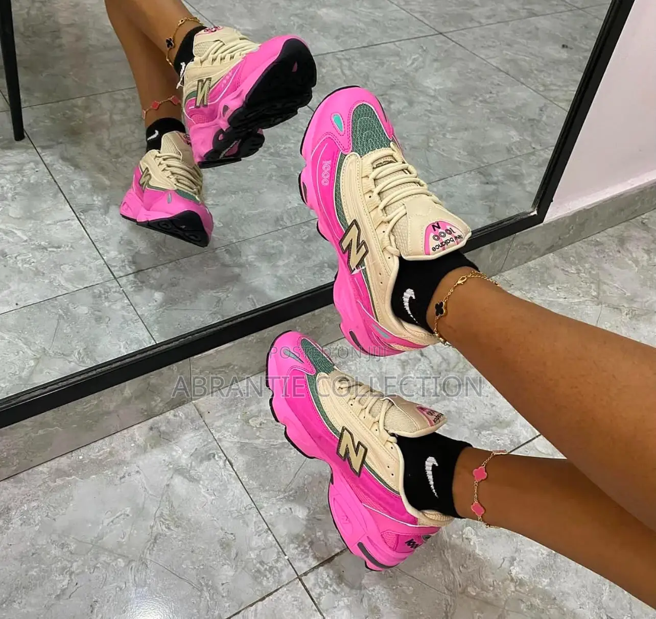 New Balance 1000 Tan Pink Sneaker