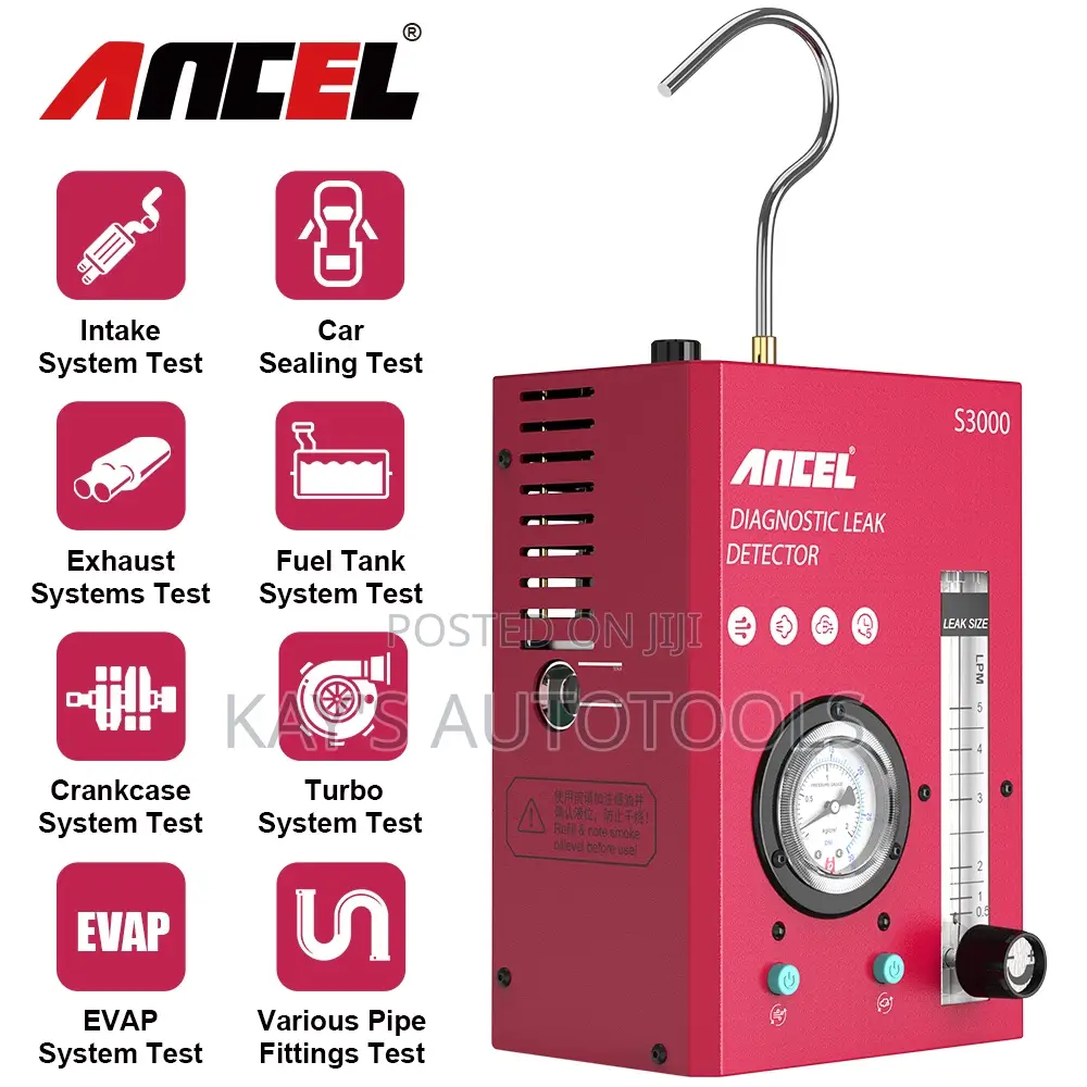 Ancel S3000 Car Evap System Smoke Leakage Detector Tester