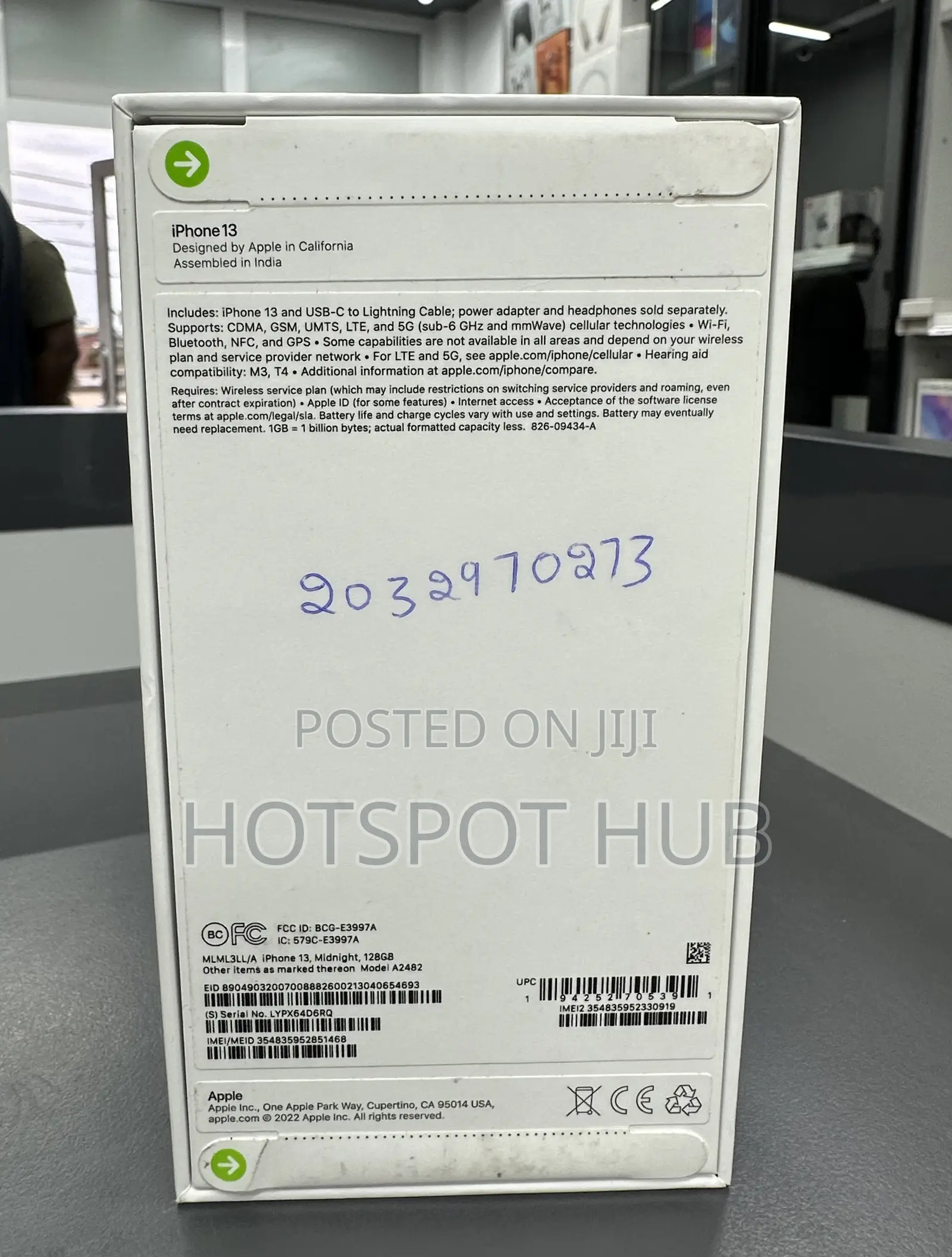 New Apple iPhone 13 128 GB Black