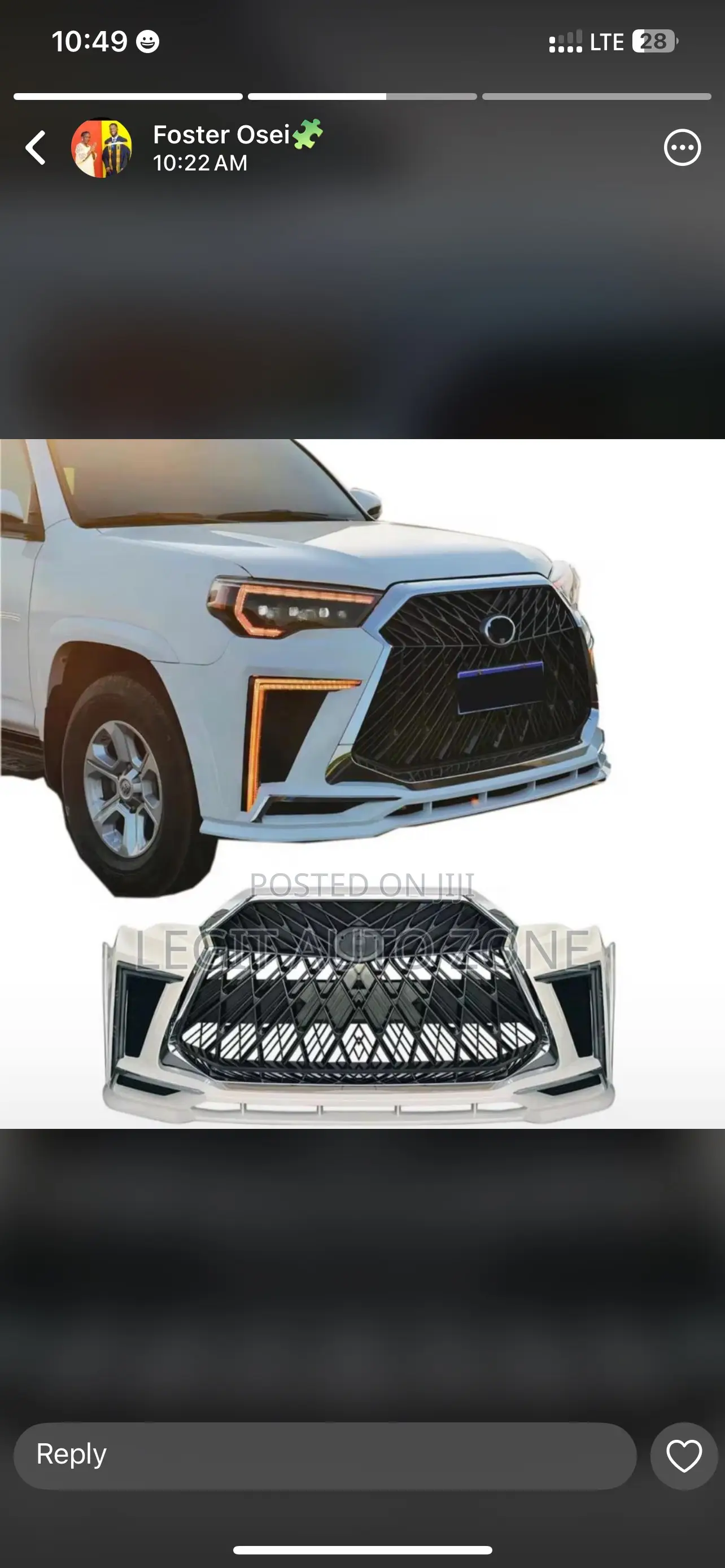 Toyota 4runner 2017,2018,2019,2016 Spec Bumper Available