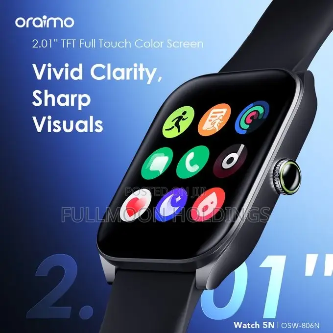 Oraimo Watch 5n 2.01'' TFT Screen Lifestyle Smart Watch