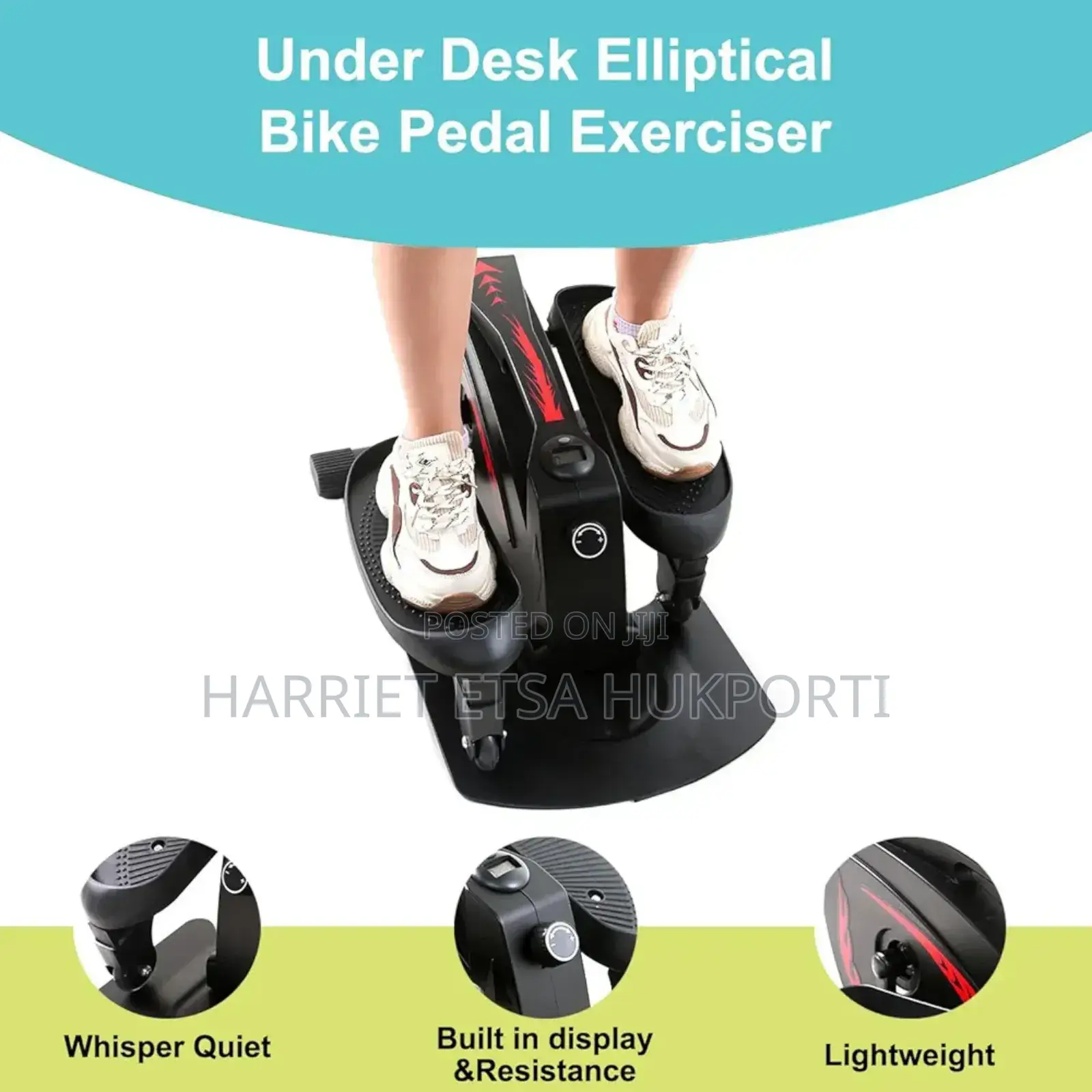 Bd New Under Desk Pedal Exercise Bike for Home/Office FRM Uk