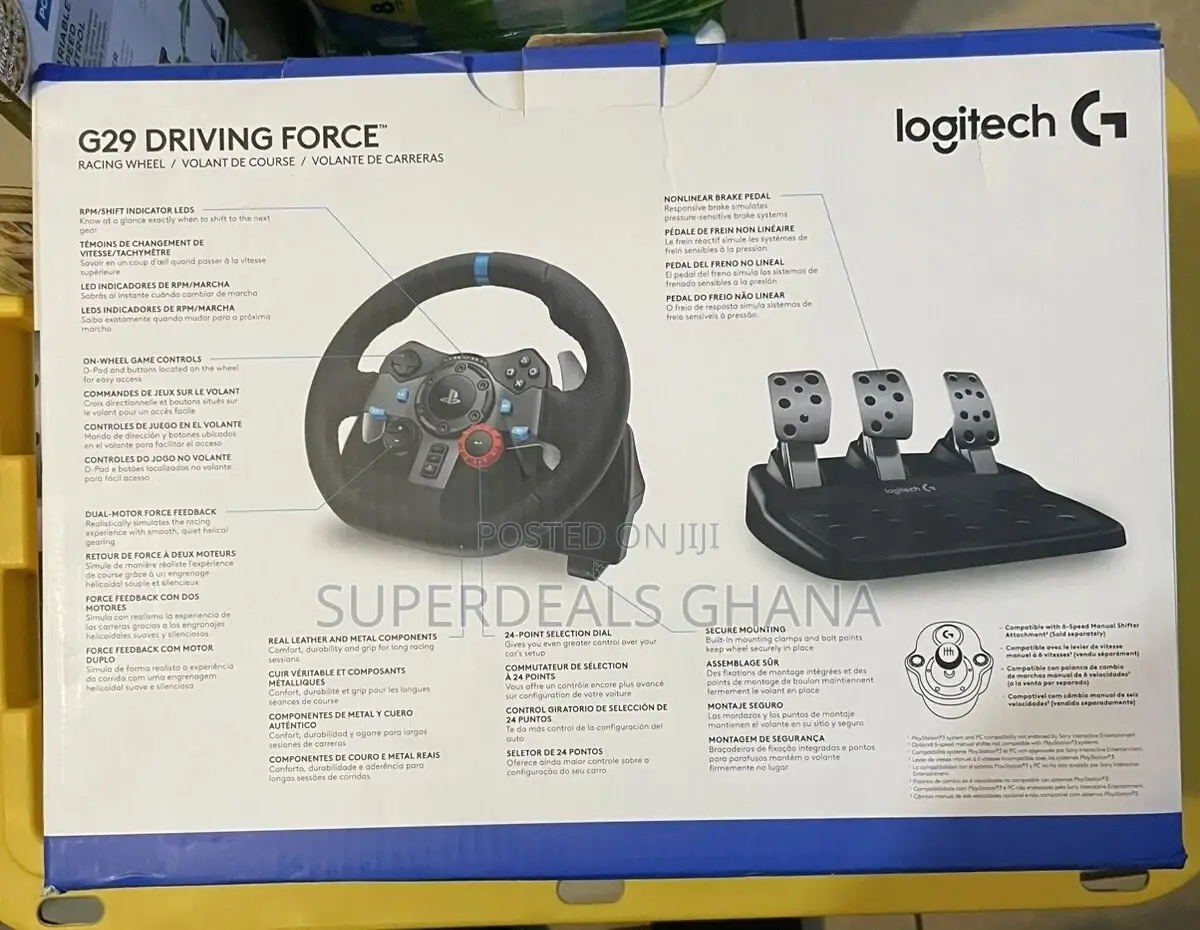 Logitech G29 Driving Force Playstation Ps4ps5 Racing Wheel