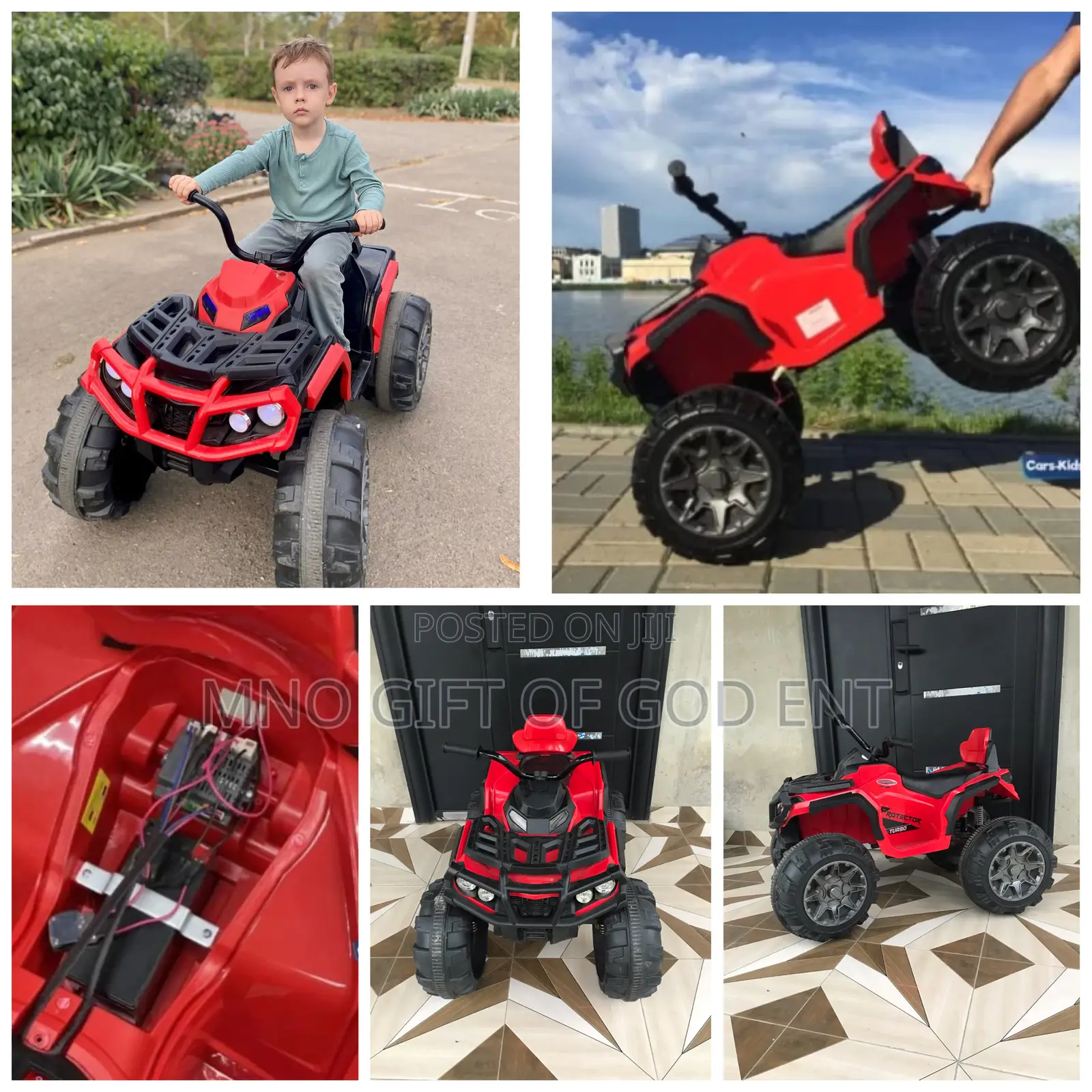 Baybee Monster Atv All Wheel Drive Motor Weight 60kg Red