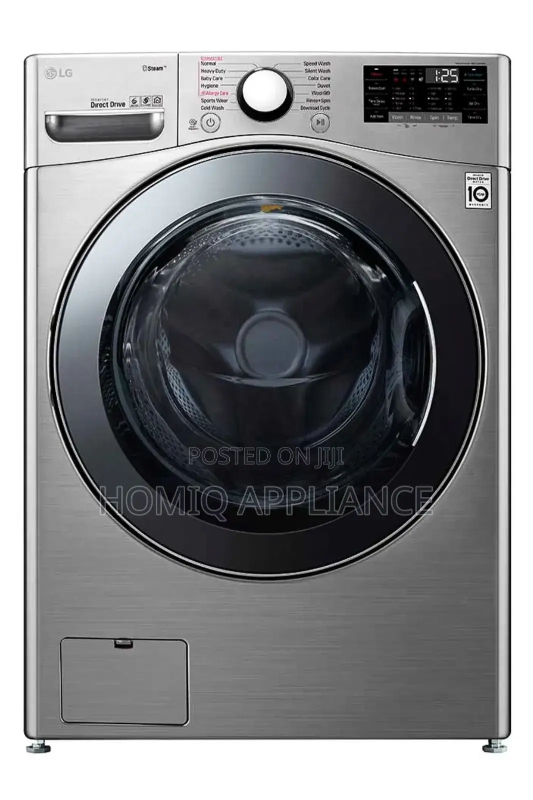 Lg 20kg Wash 12kg Dry Frontload Washer-Dryer Combo(Silver)