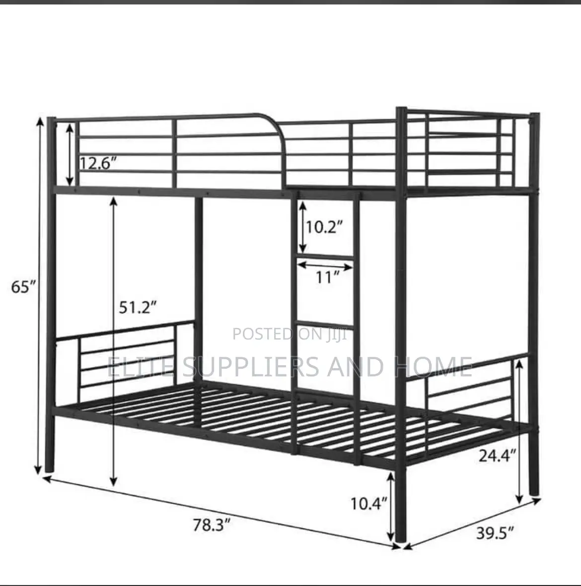 Metal Bunk Bed / Twin Bed