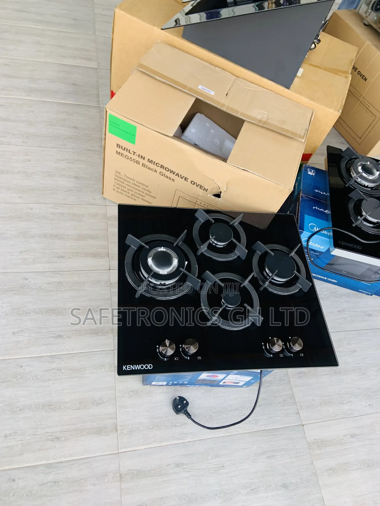 Available 60cm Kenwood 1 Electric 3 Gas Black Cooker