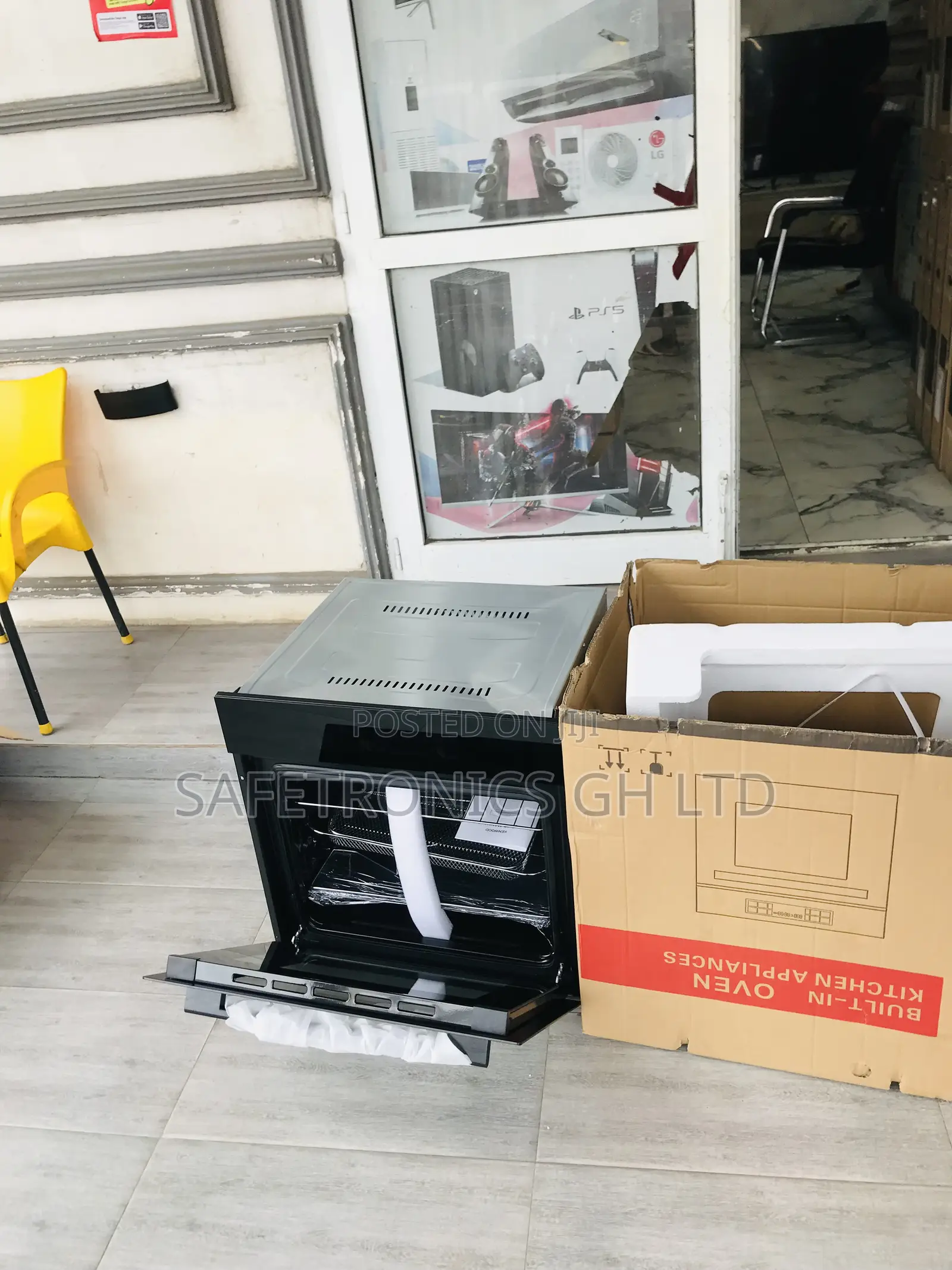 Sealed Fast Tempered Built-in Black 90cm Oveb
