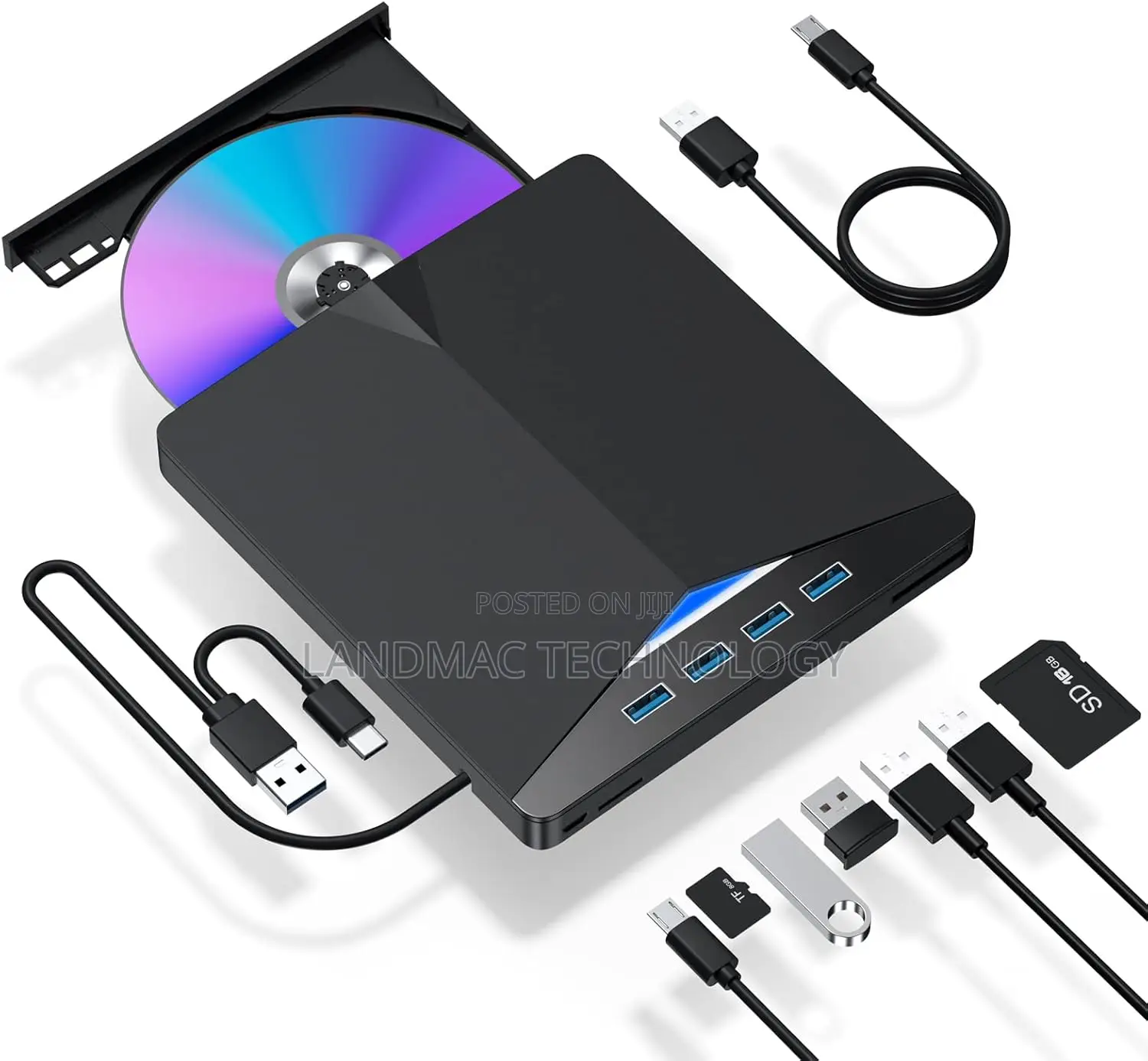 External Cd/DVD Drive for Laptop, 7 in 1 Usb 3.0 DVD Player