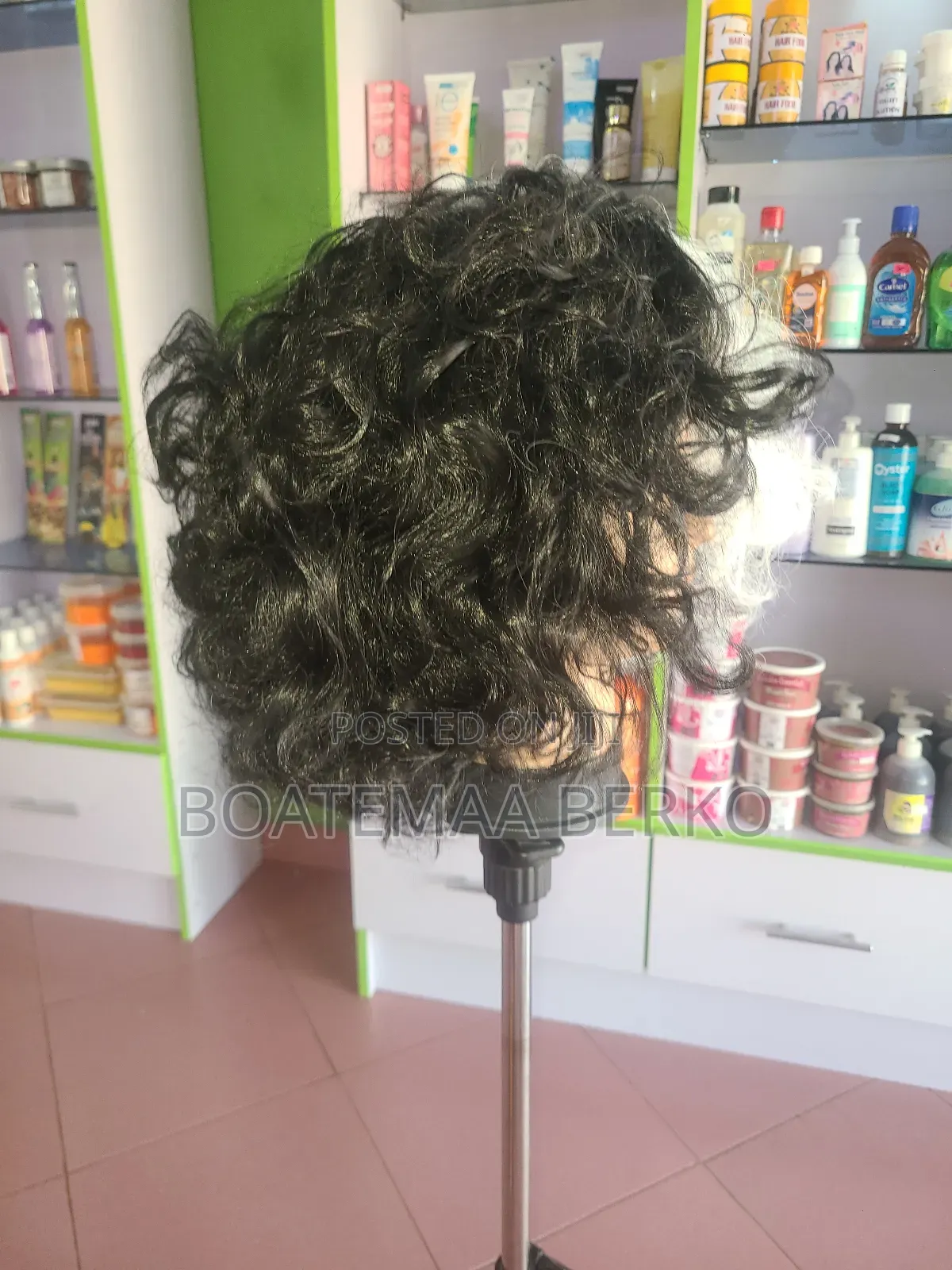 Black and White Curly Hair