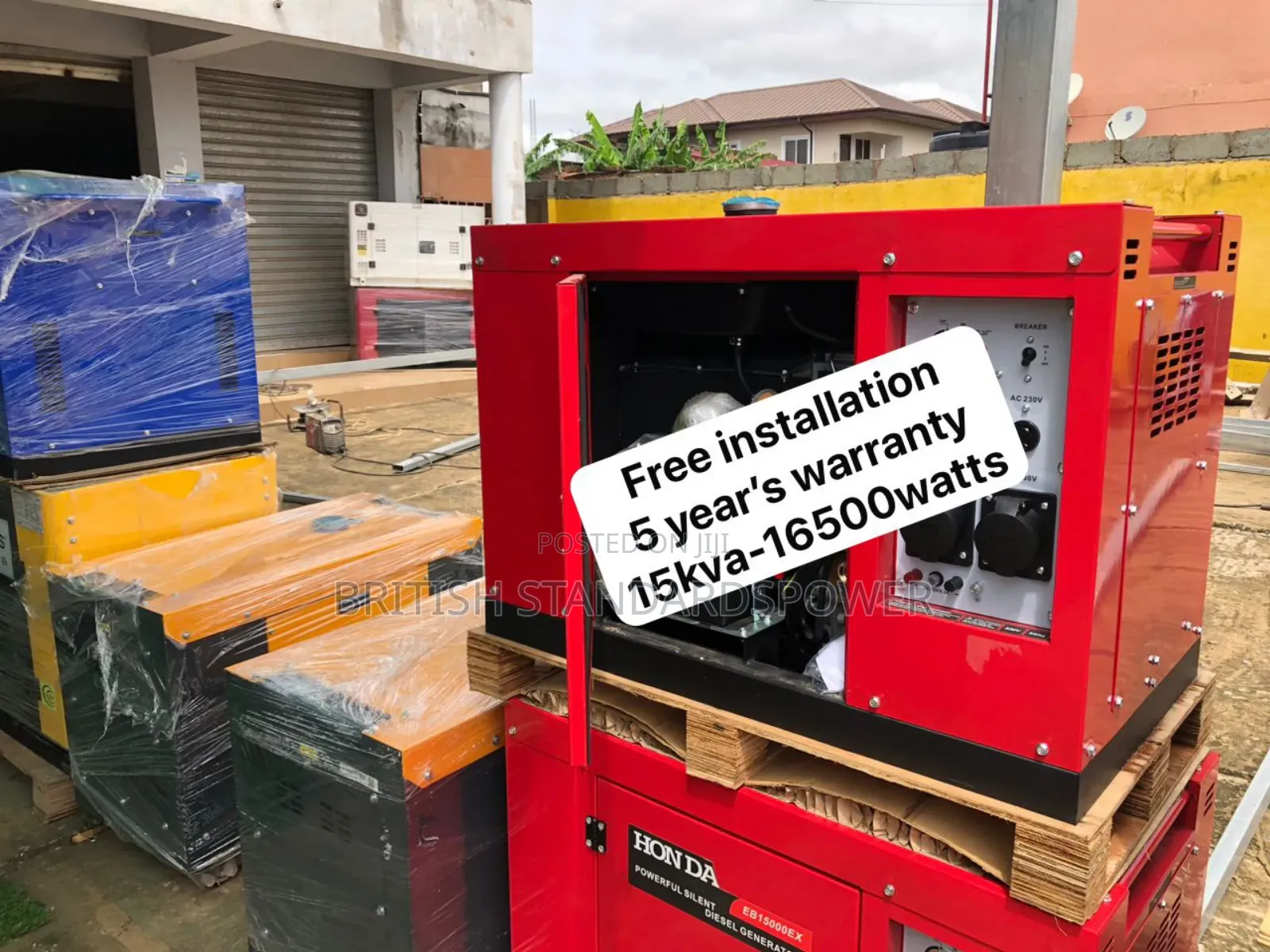 Full Copper Construction 15kva Diesel Generator