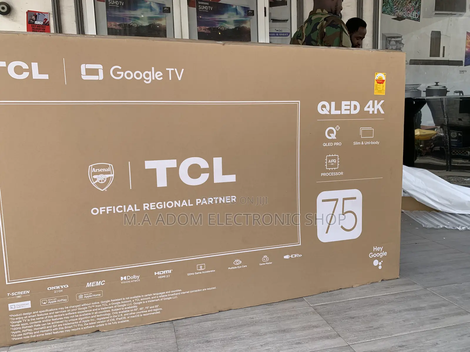 Hdr10+ TCL 75” Qled Bluetooth Tv