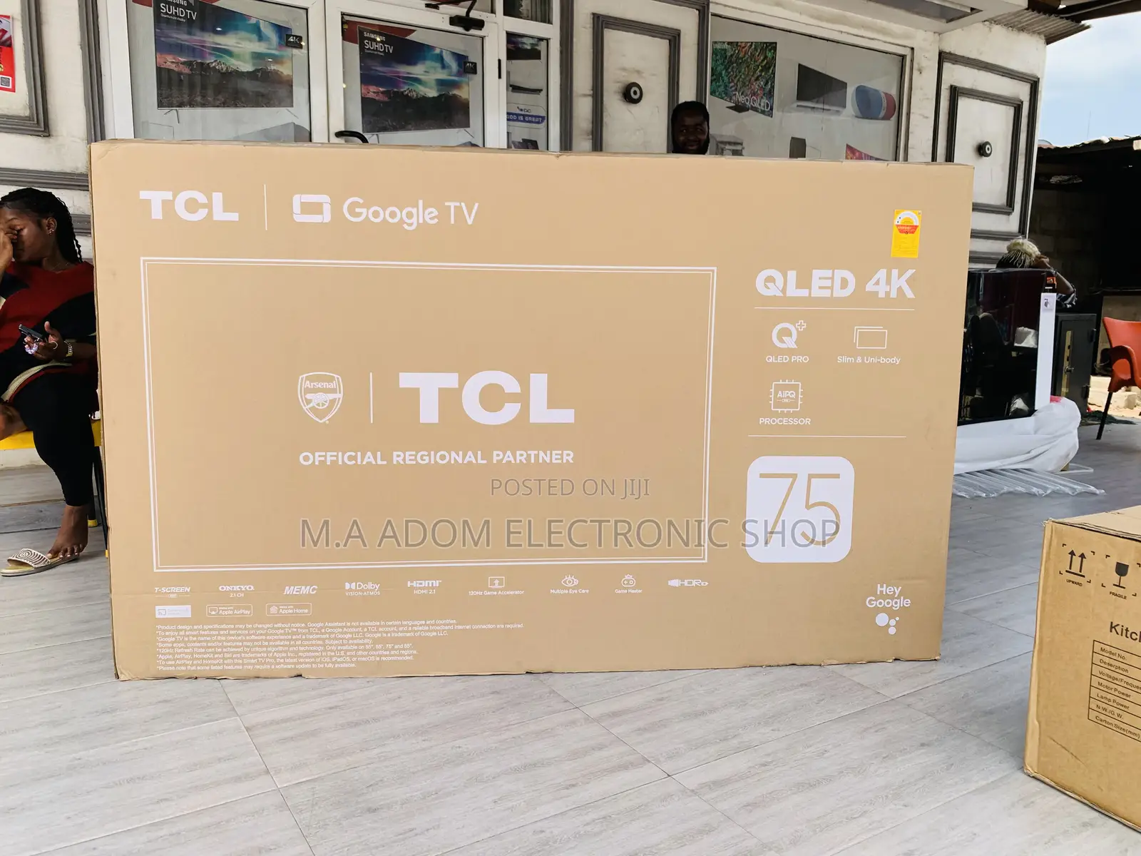 TCL 75” Qled Dolby Atmos With Netflix Youtube
