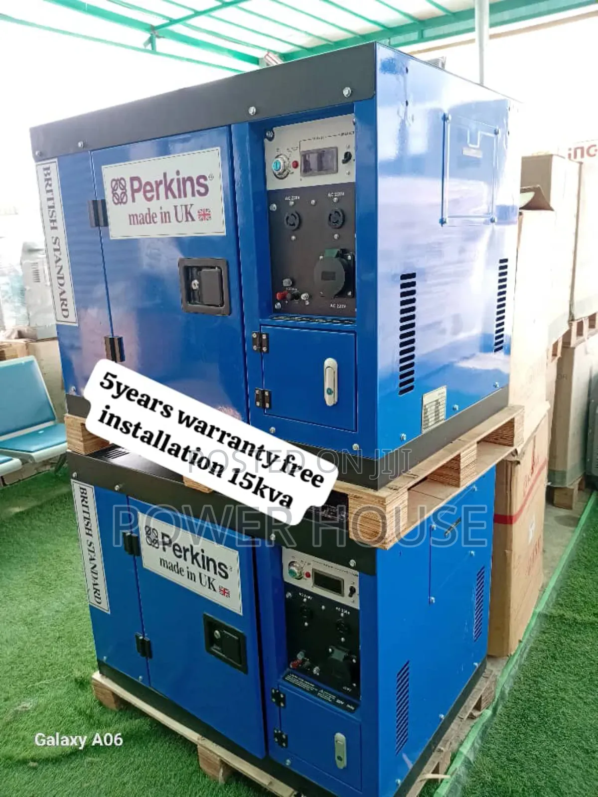 Hub Phlow 15kva 16500watts Diesel Perkins Generator
