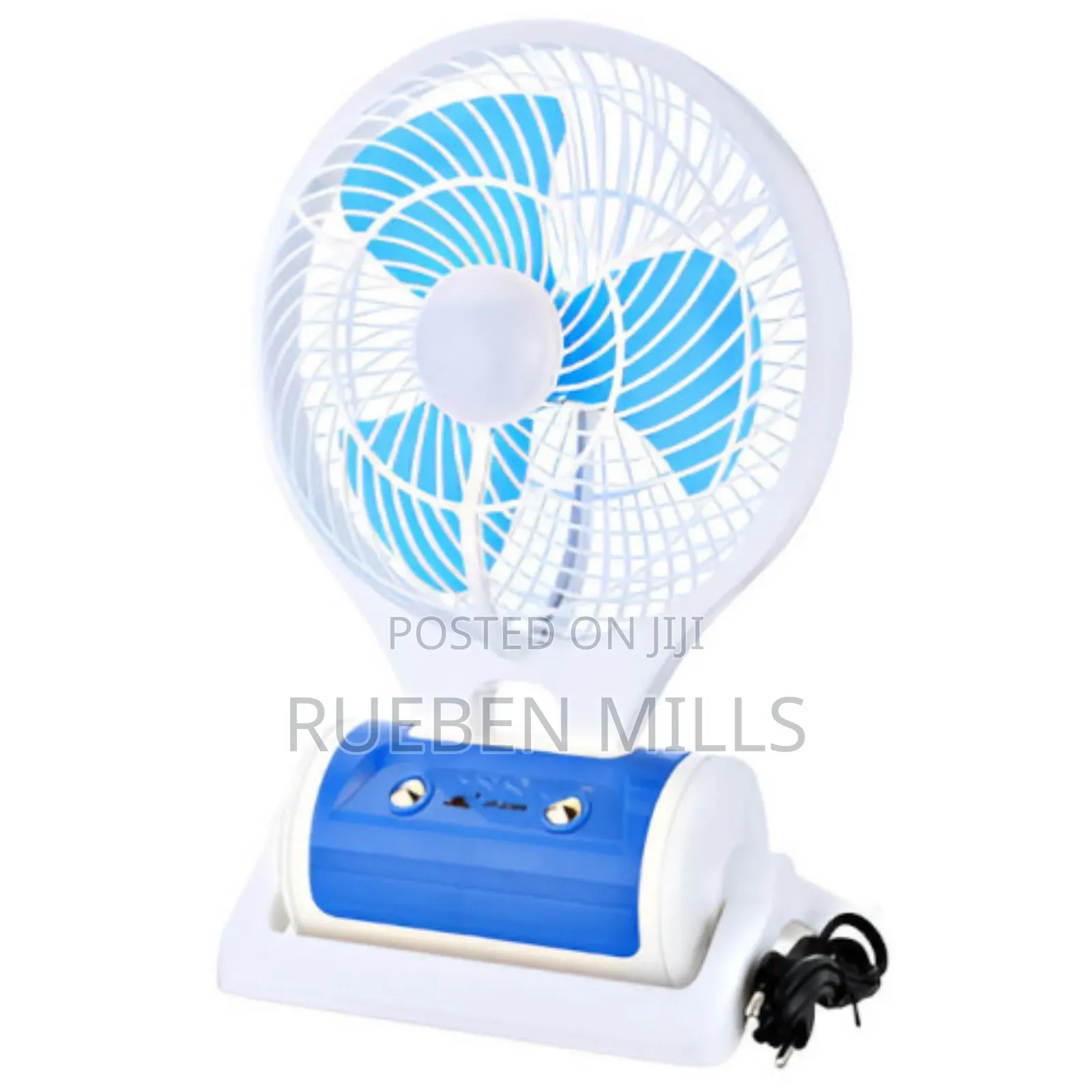 Portable Cordless Mini Fan With Led Light