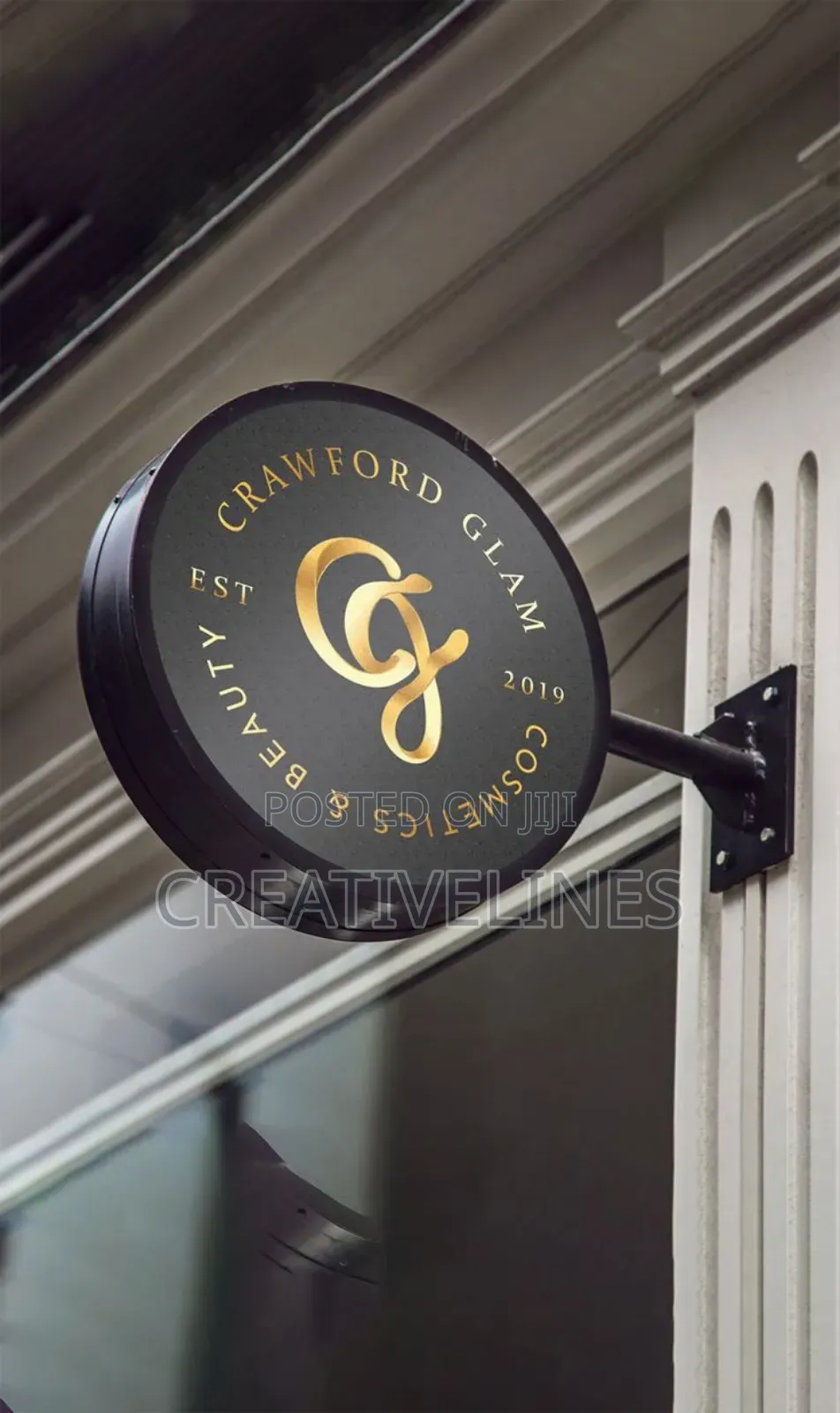 Outdoor Round Signage.