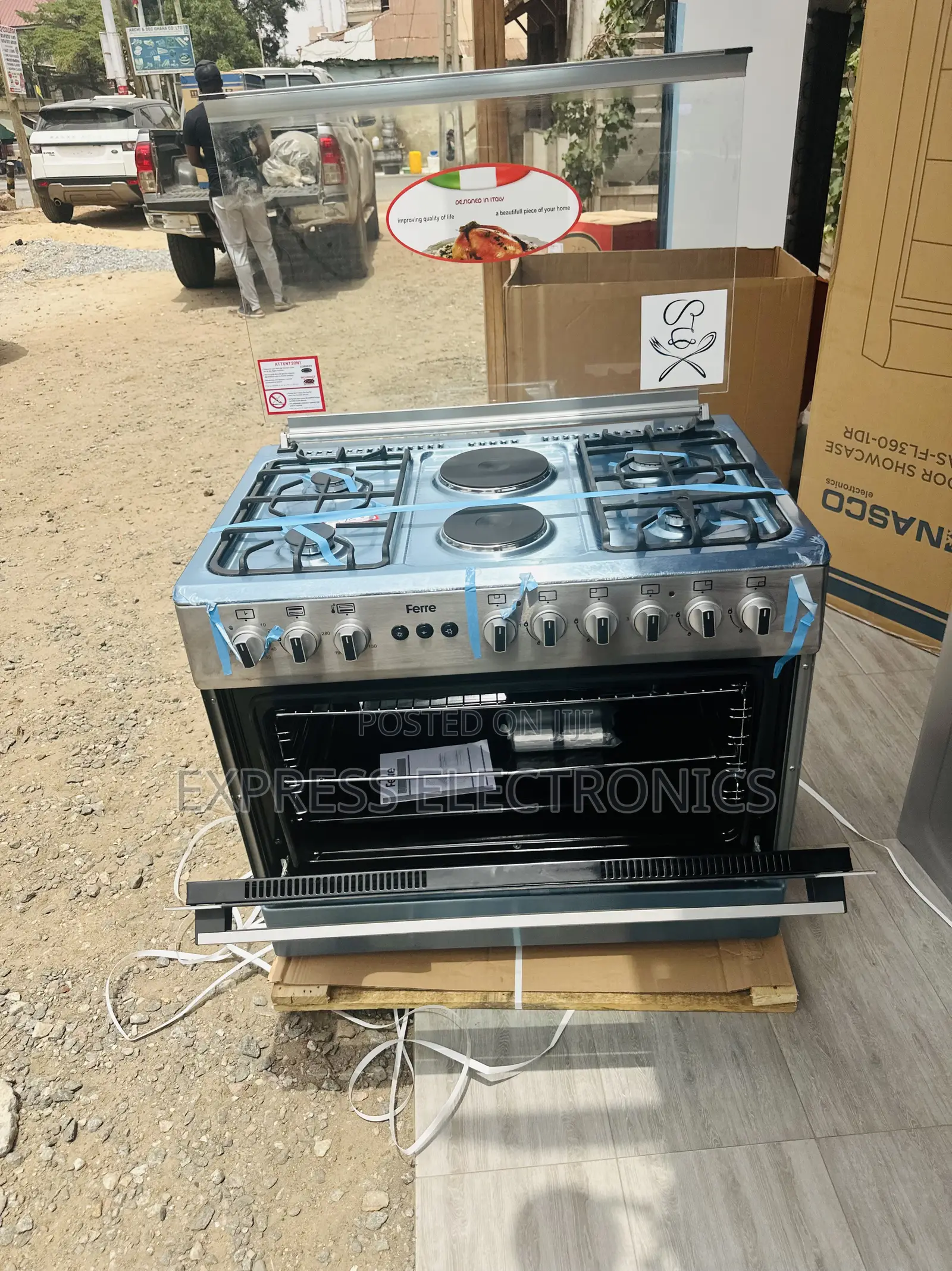 Highly Recommended Ferre 60-90 Stove Gas Electric Oven