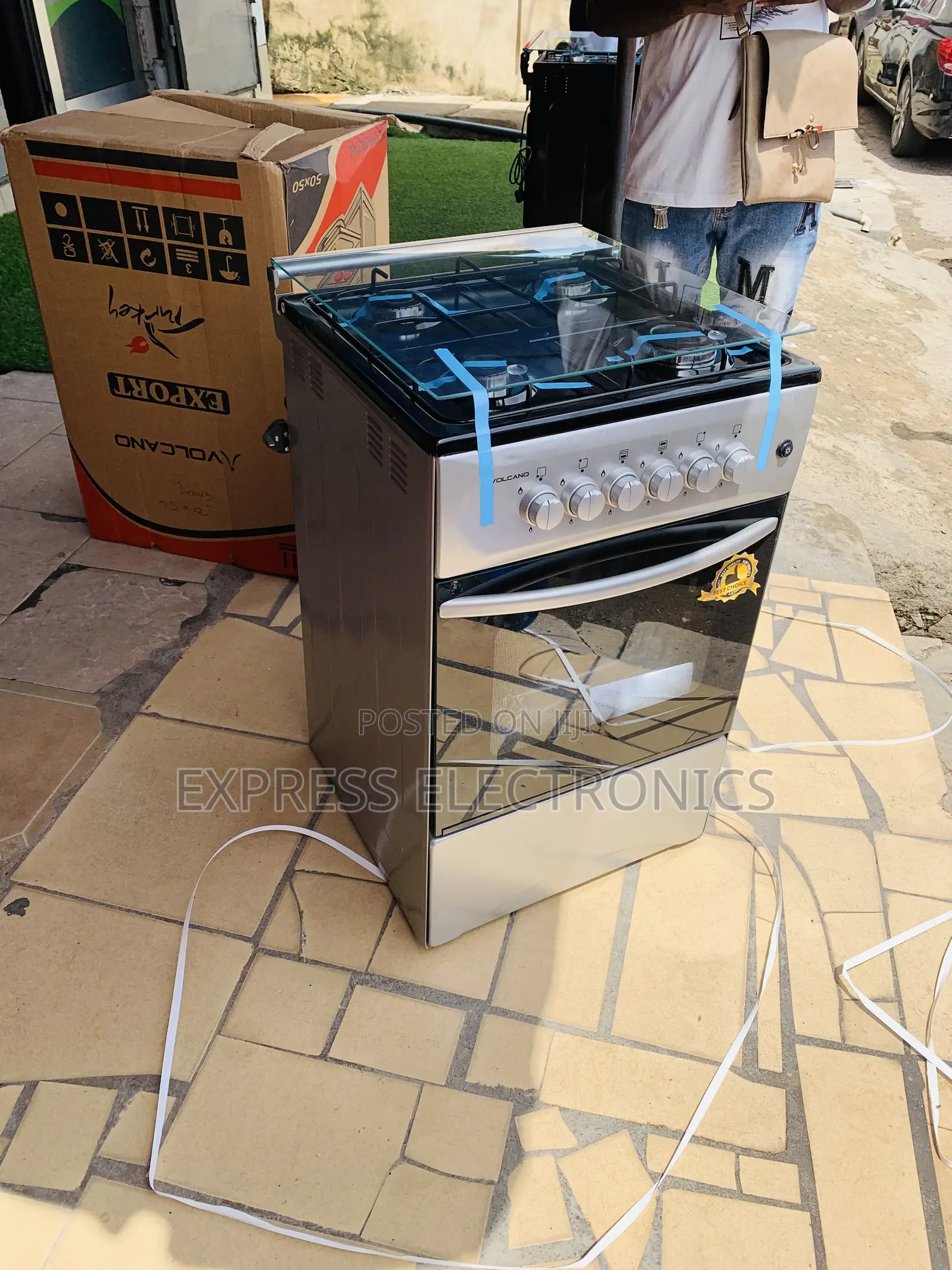 Multiple 4burner Gas Auto Ignition 50/50 Oven