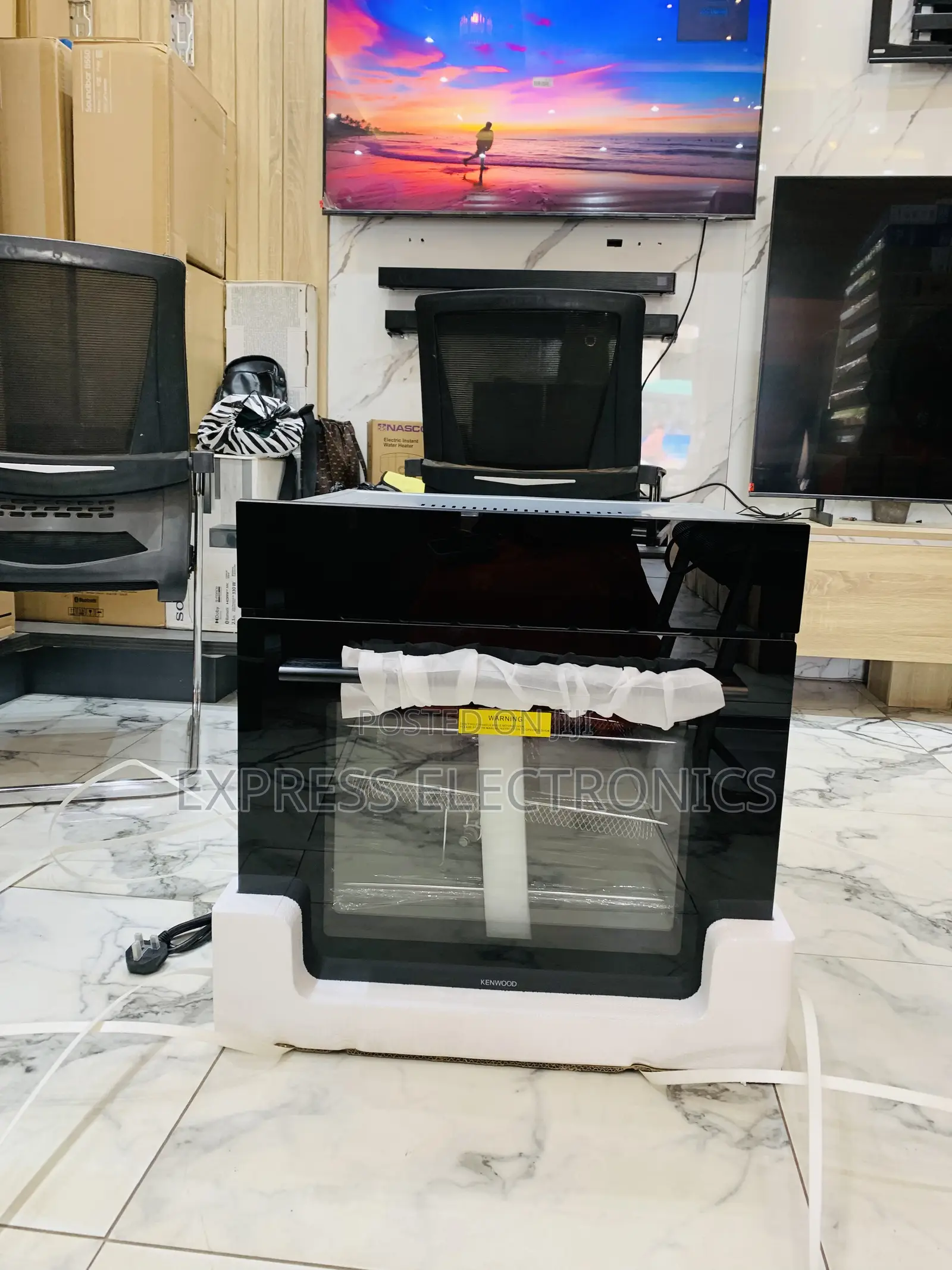 90cm Built in Microwave Oven Kenwood Black