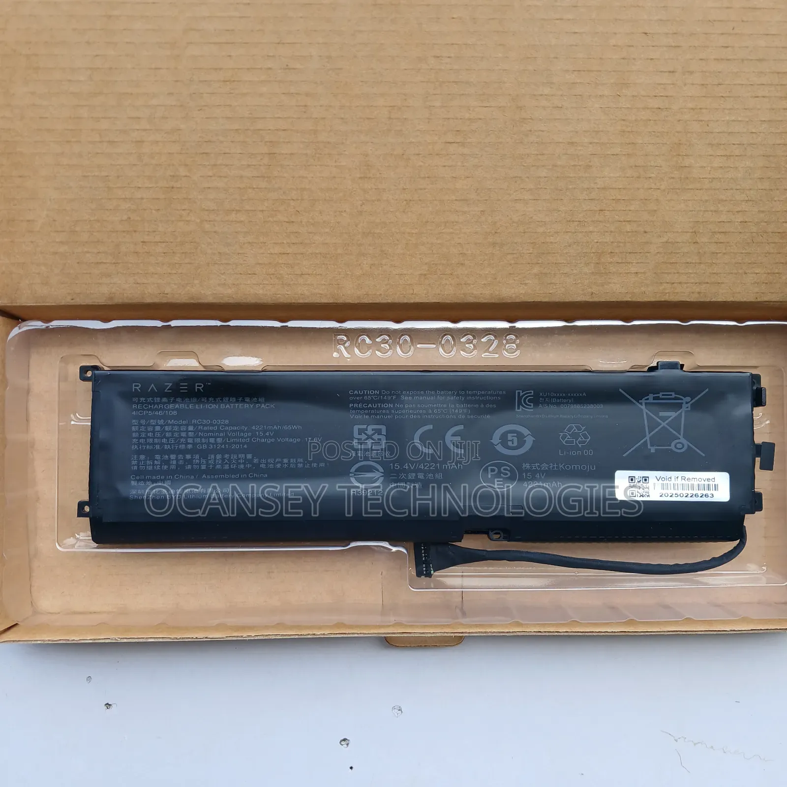 Original Rc30-0328 Razer Blade 15 Base 2020/2020 Battery
