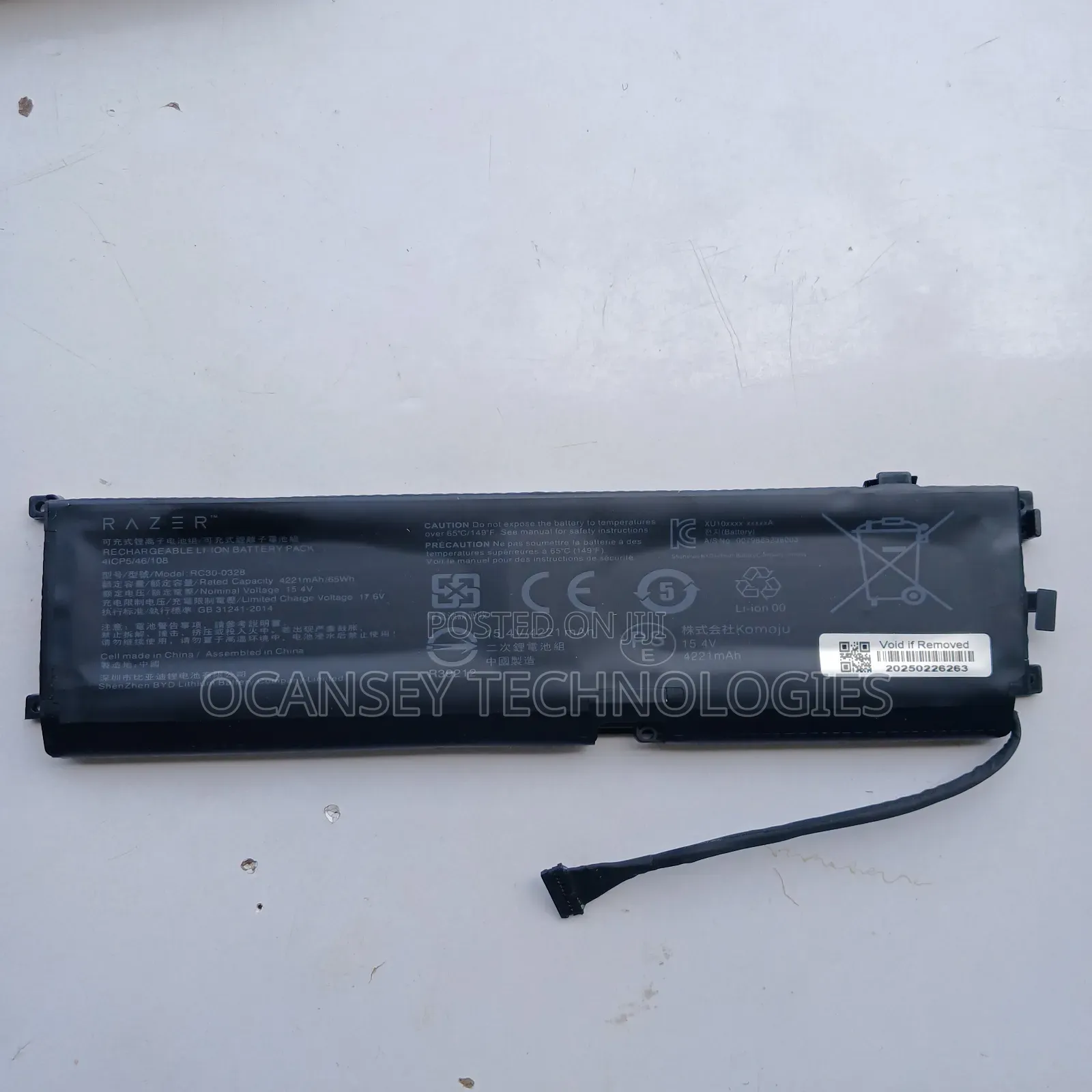Original Rc30-0328 Razer Blade 15 Base 2020/2020 Battery