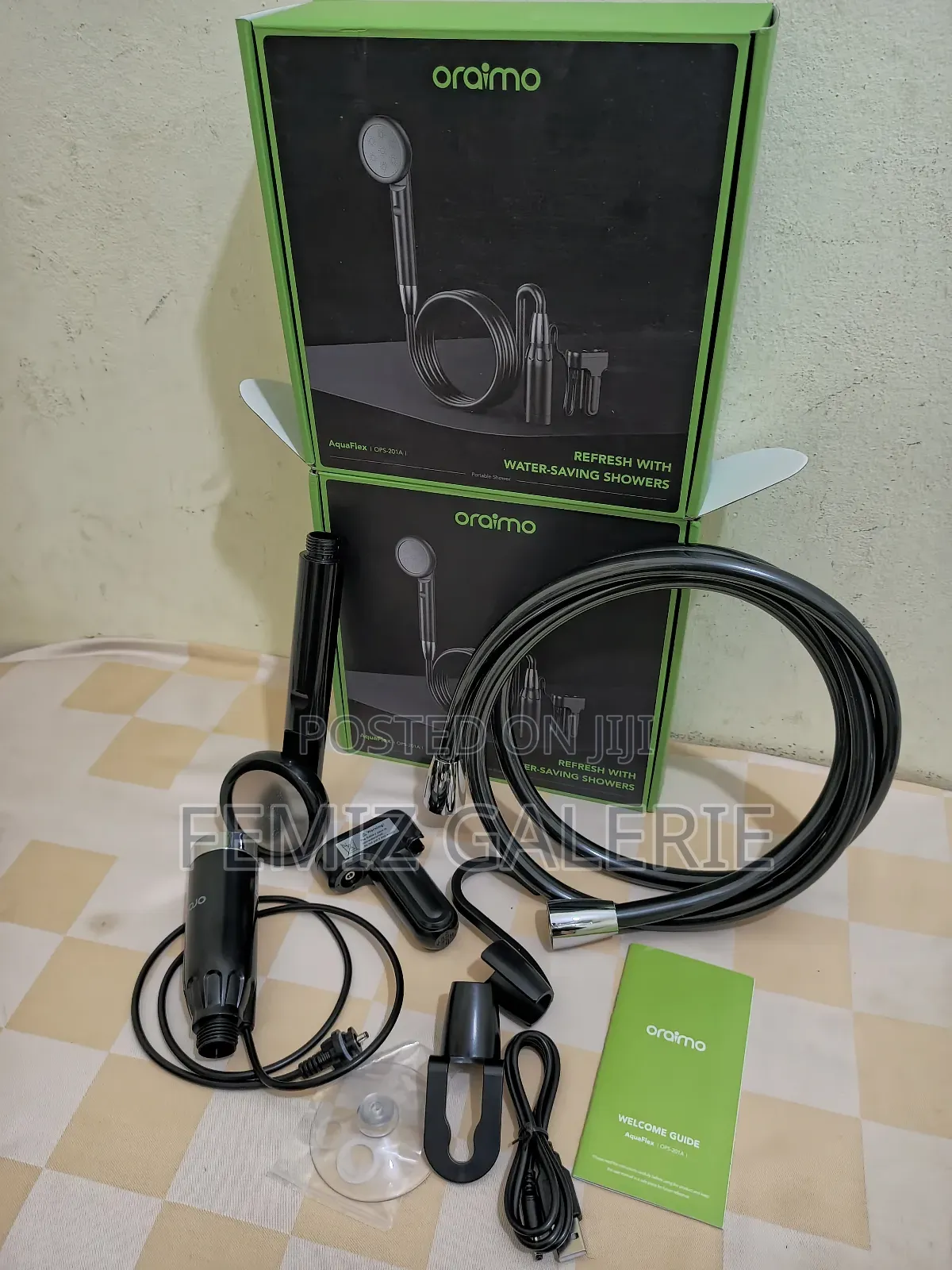 Oraimo Aquaflex Portable Rechargeable Shower Pump