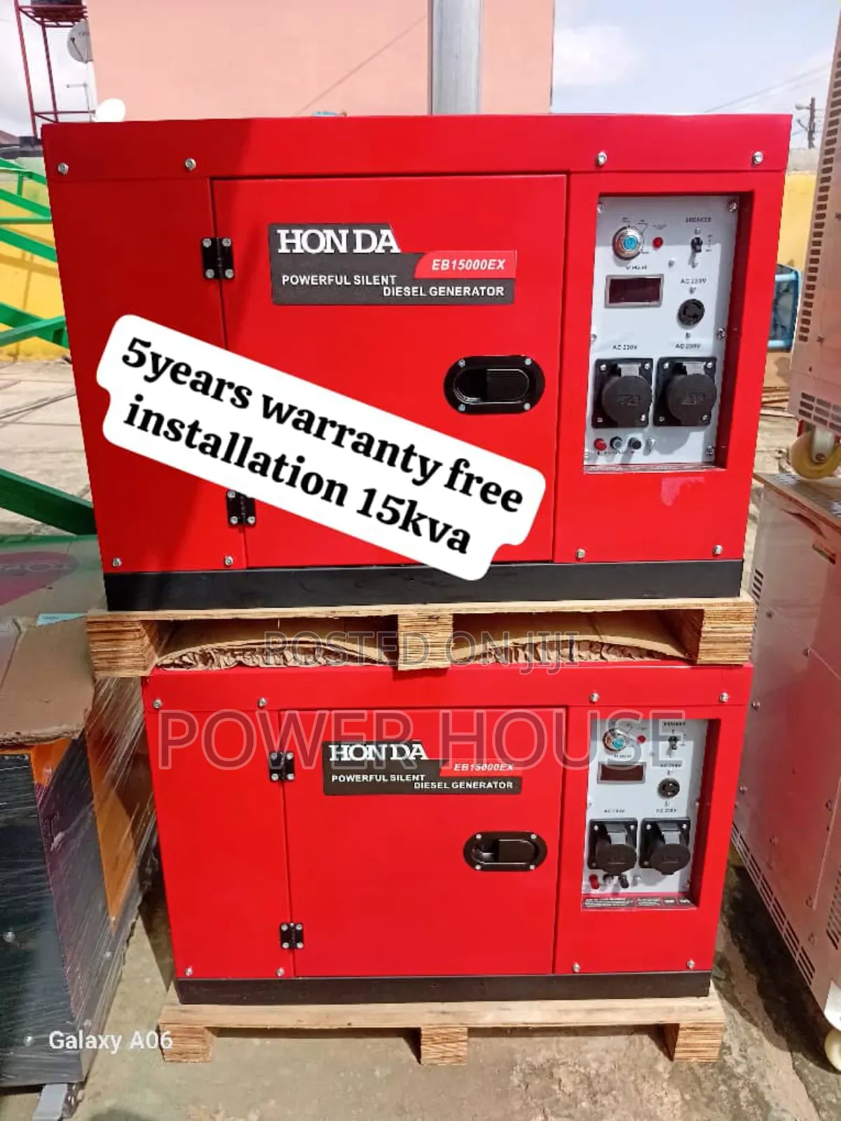 Dynamo Pro Honda Diesel Engine Generator 22kva