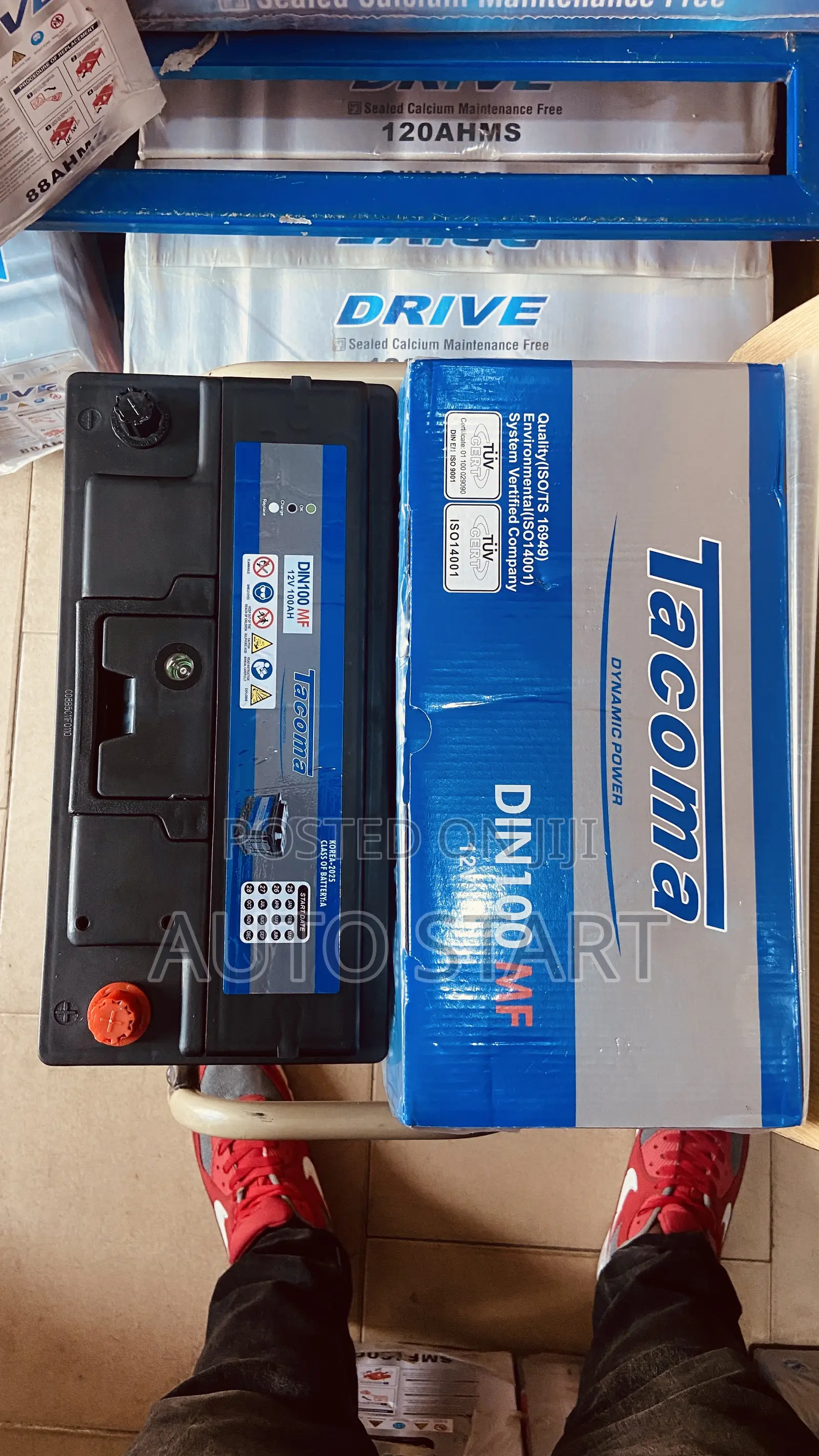 Car Battery 19 Plate/100ah Tacoma